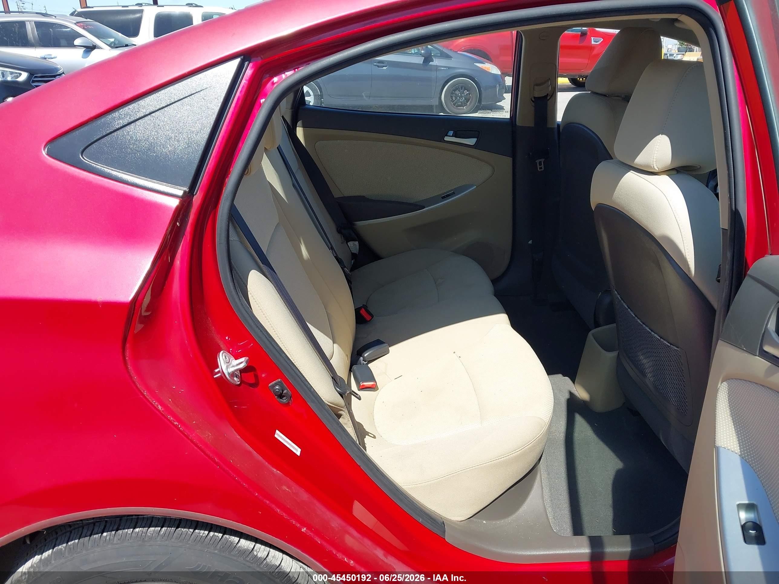 2013 Hyundai Accent Gls Red vin: KMHCT4AE9DU560079
