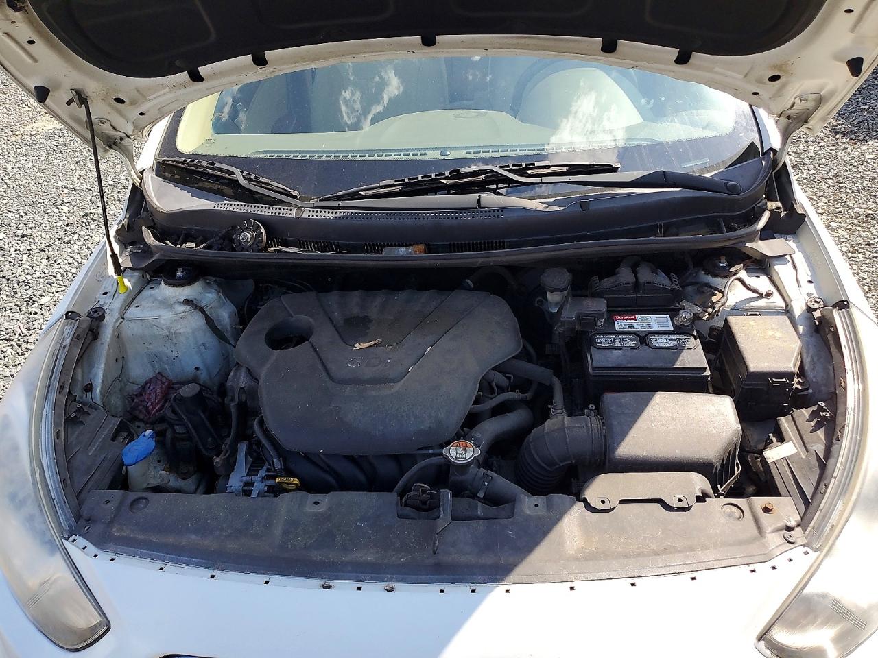 2013 Hyundai Accent Gls White vin: KMHCT4AE9DU566206