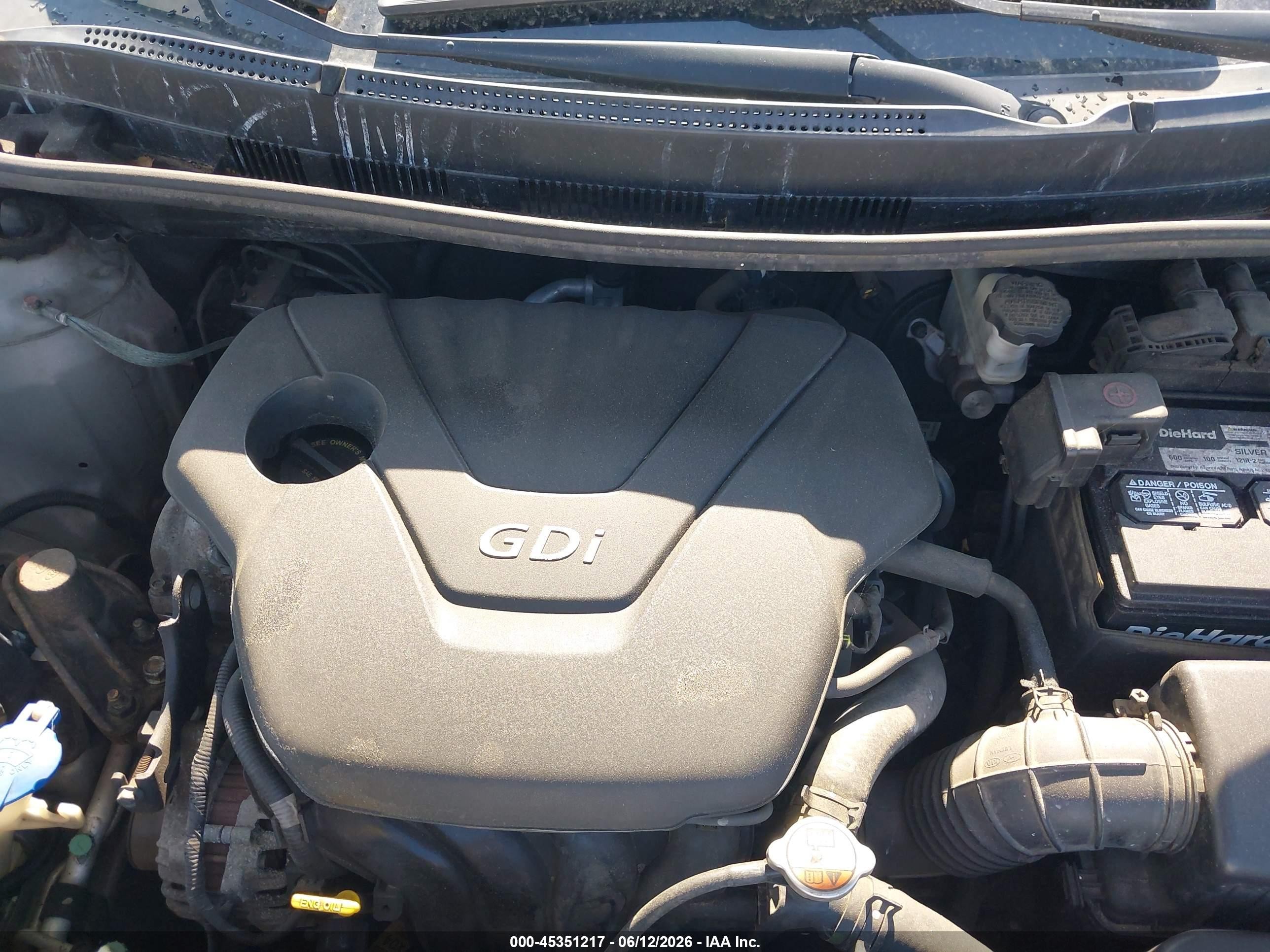 2013 Hyundai Accent Gls Gray vin: KMHCT4AE9DU569686