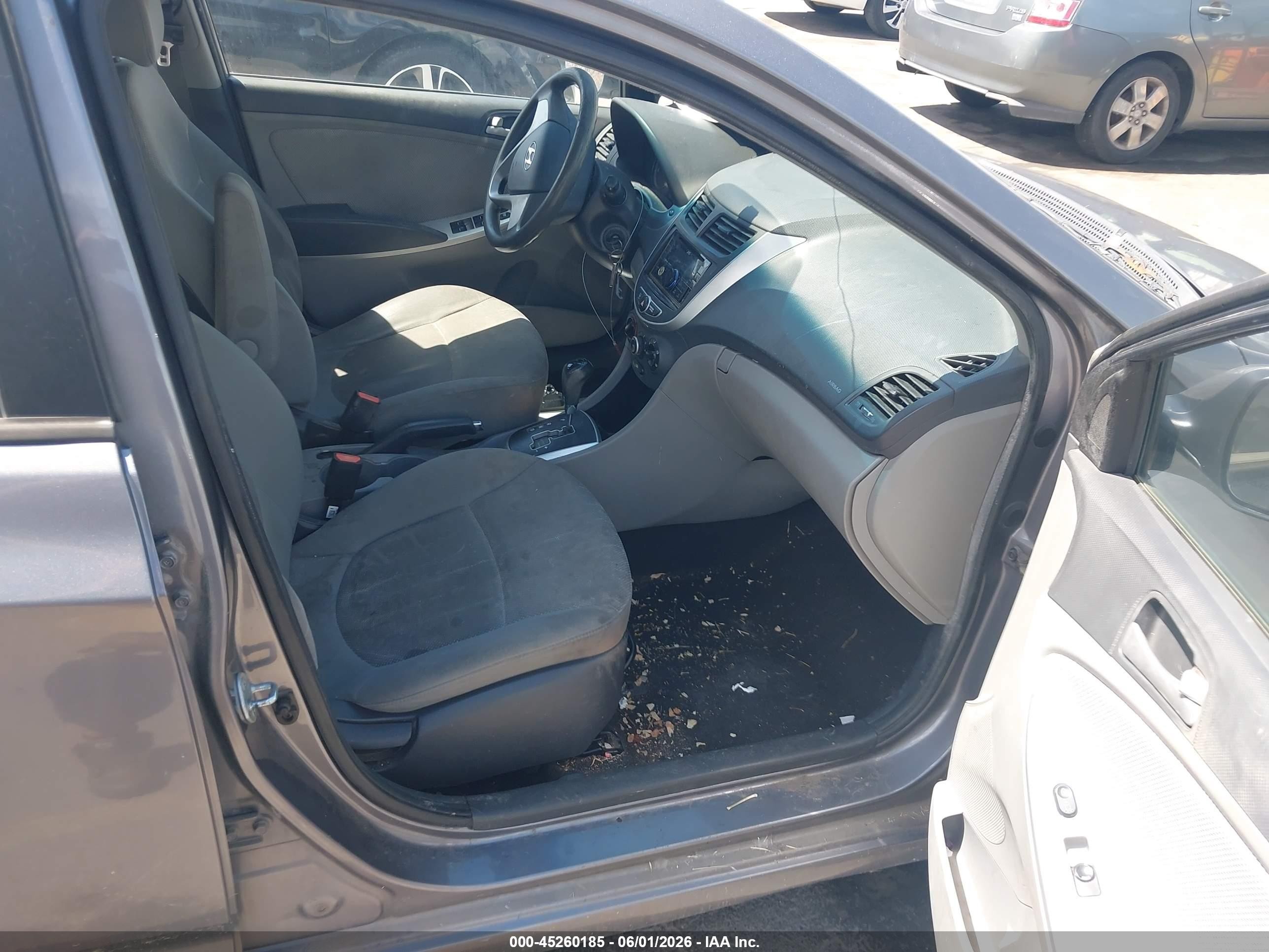 2014 Hyundai Accent Gls Blue vin: KMHCT4AE9EU614143