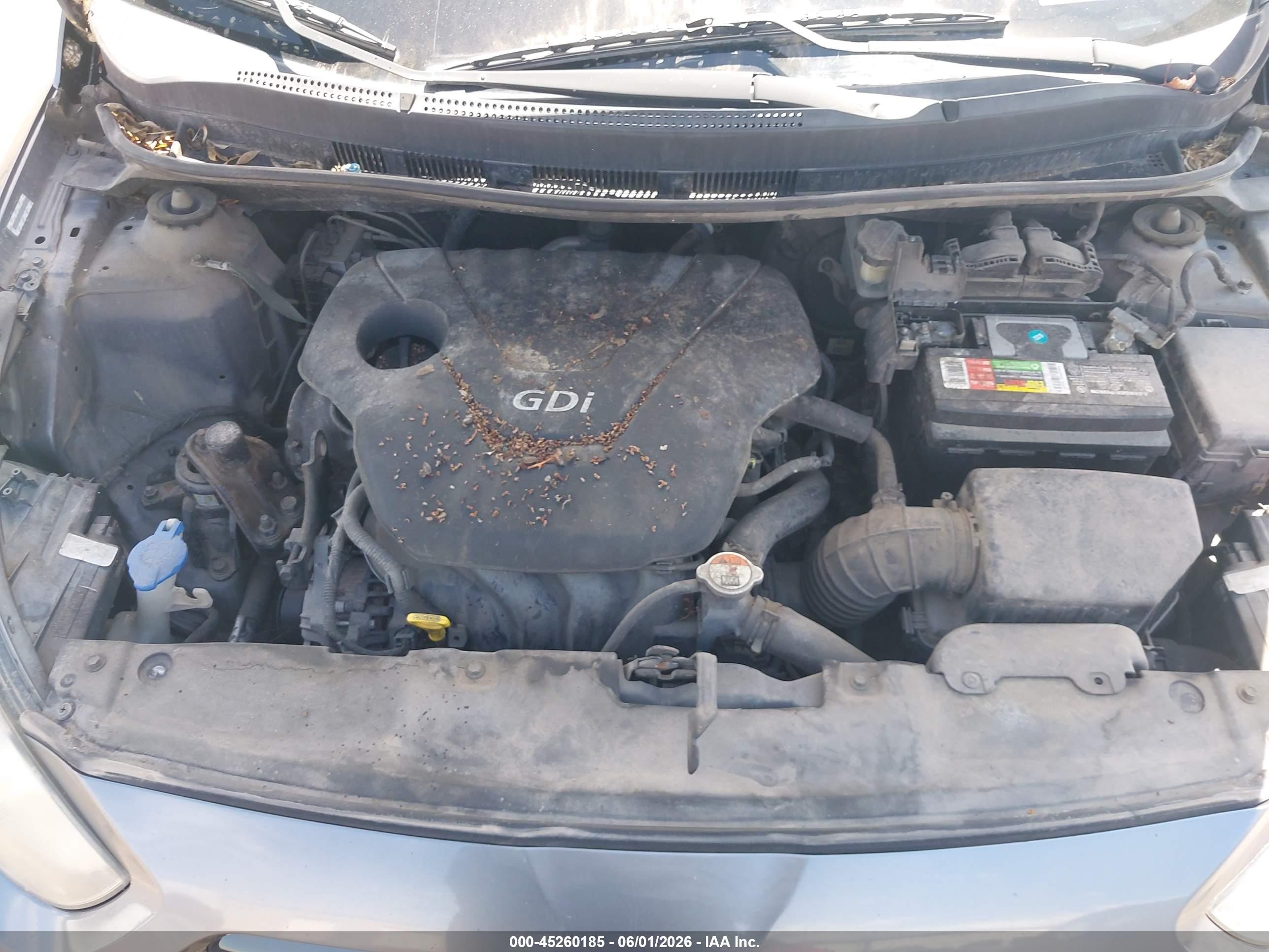 2014 Hyundai Accent Gls Blue vin: KMHCT4AE9EU614143