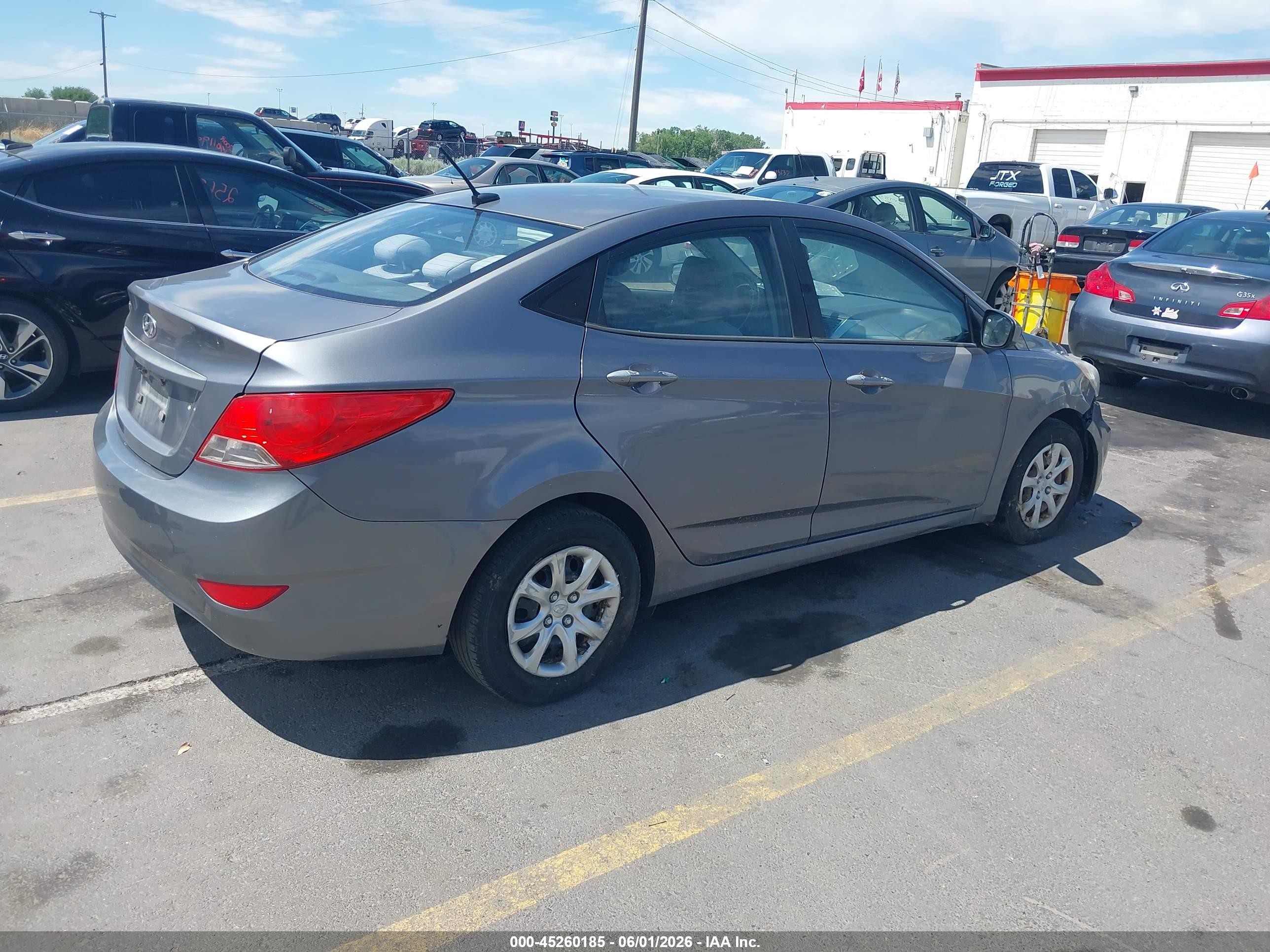 2014 Hyundai Accent Gls Blue vin: KMHCT4AE9EU614143