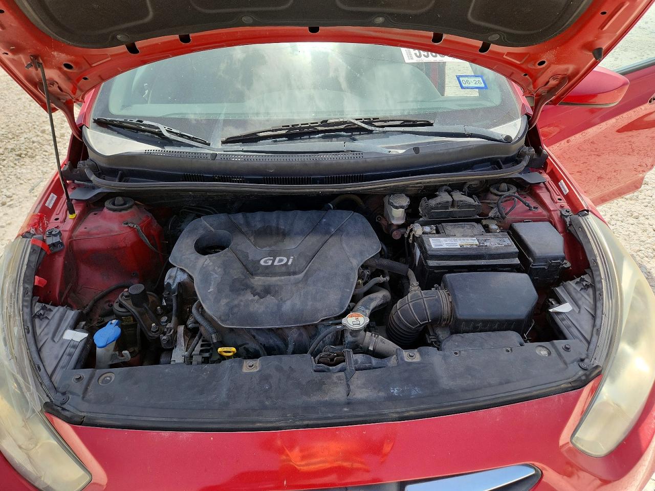 2014 Hyundai Accent Gls Red vin: KMHCT4AE9EU632335