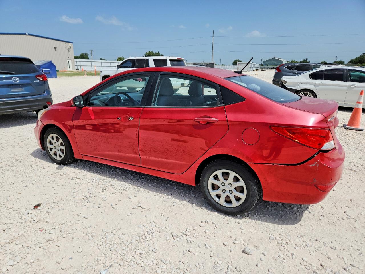 2014 Hyundai Accent Gls Red vin: KMHCT4AE9EU632335