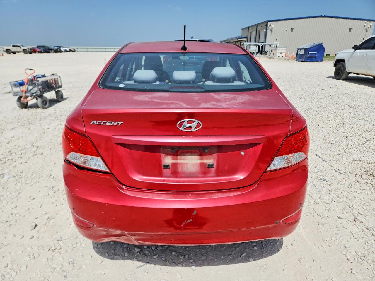 2014 Hyundai Accent Gls Red vin: KMHCT4AE9EU632335