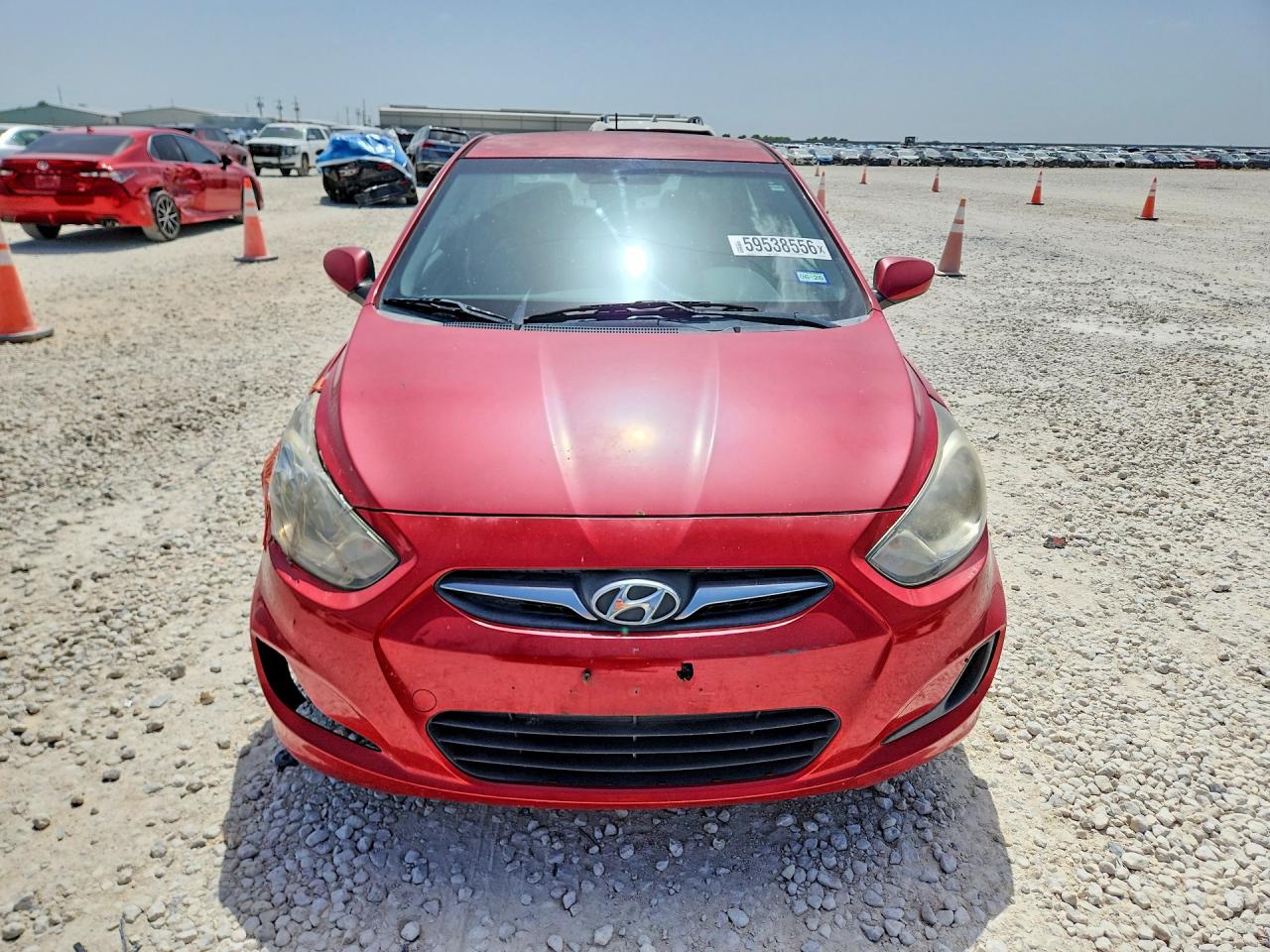 2014 Hyundai Accent Gls Red vin: KMHCT4AE9EU632335