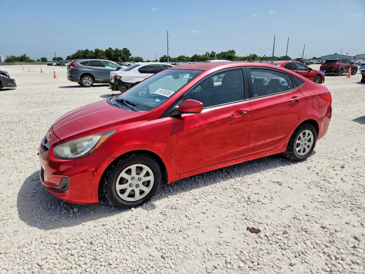 2014 Hyundai Accent Gls Red vin: KMHCT4AE9EU632335