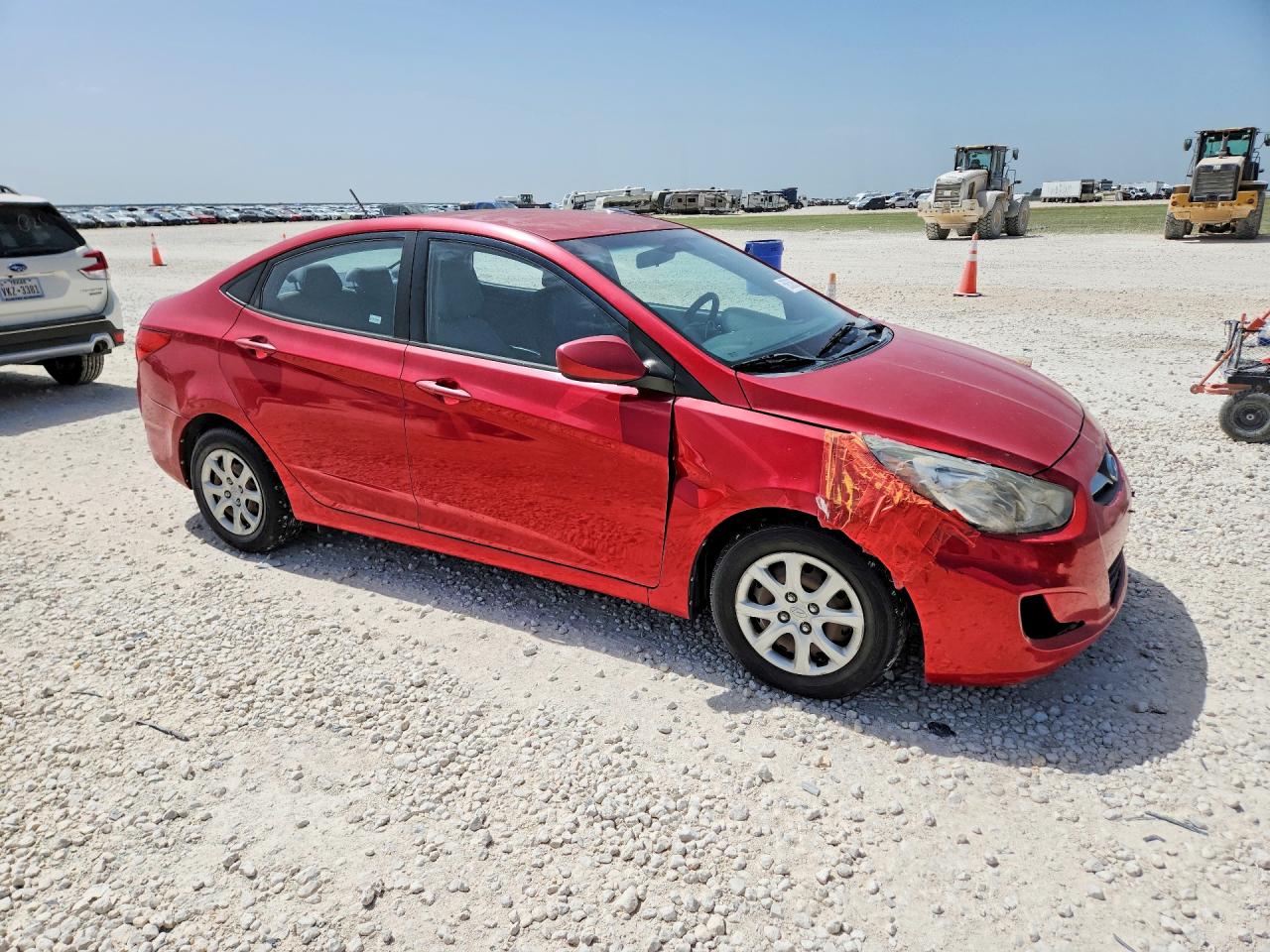 2014 Hyundai Accent Gls Red vin: KMHCT4AE9EU632335