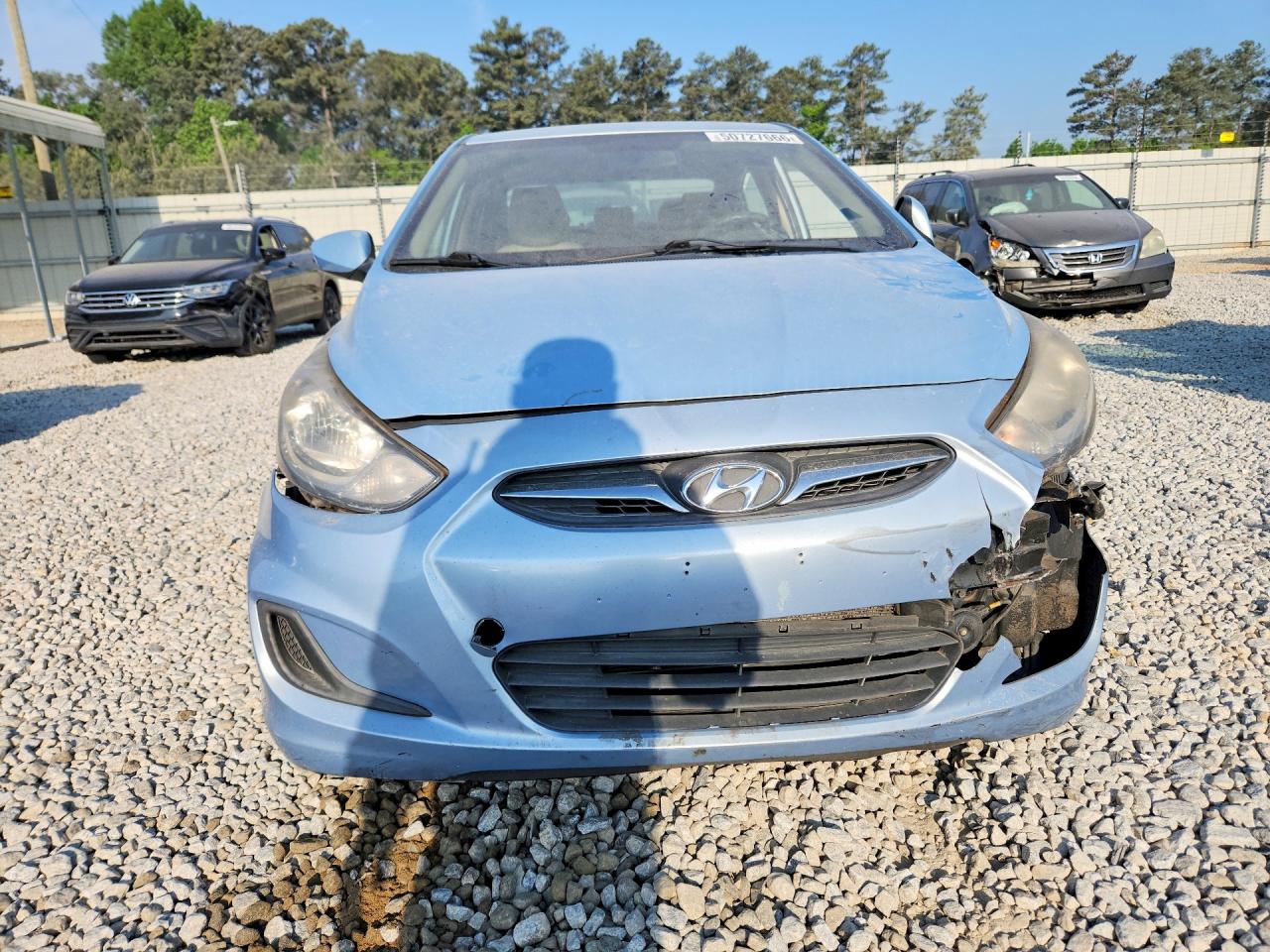 2014 Hyundai Accent Gls Blue vin: KMHCT4AE9EU663021
