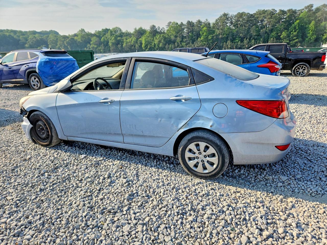 2014 Hyundai Accent Gls Blue vin: KMHCT4AE9EU663021