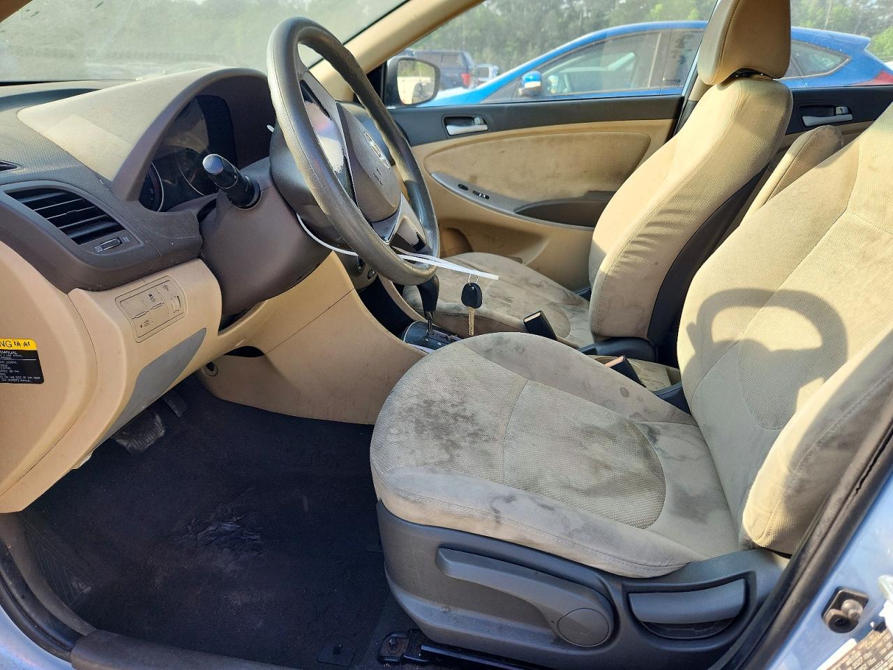 2014 Hyundai Accent Gls Blue vin: KMHCT4AE9EU663021