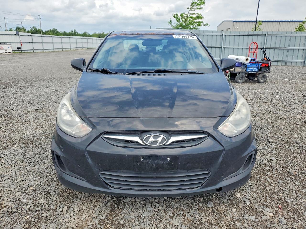 2014 Hyundai Accent Gls Black vin: KMHCT4AE9EU671295