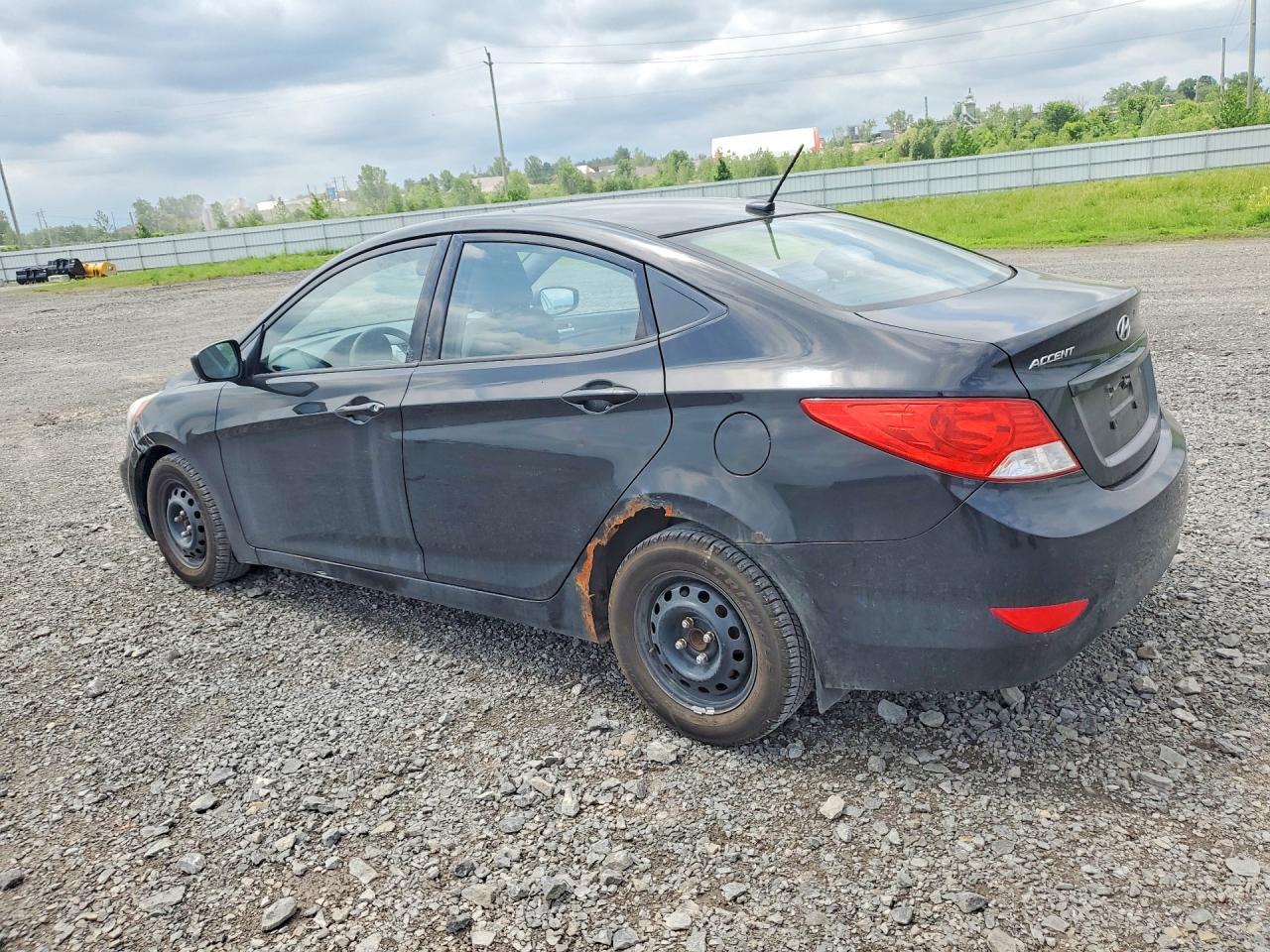 2014 Hyundai Accent Gls Black vin: KMHCT4AE9EU671295