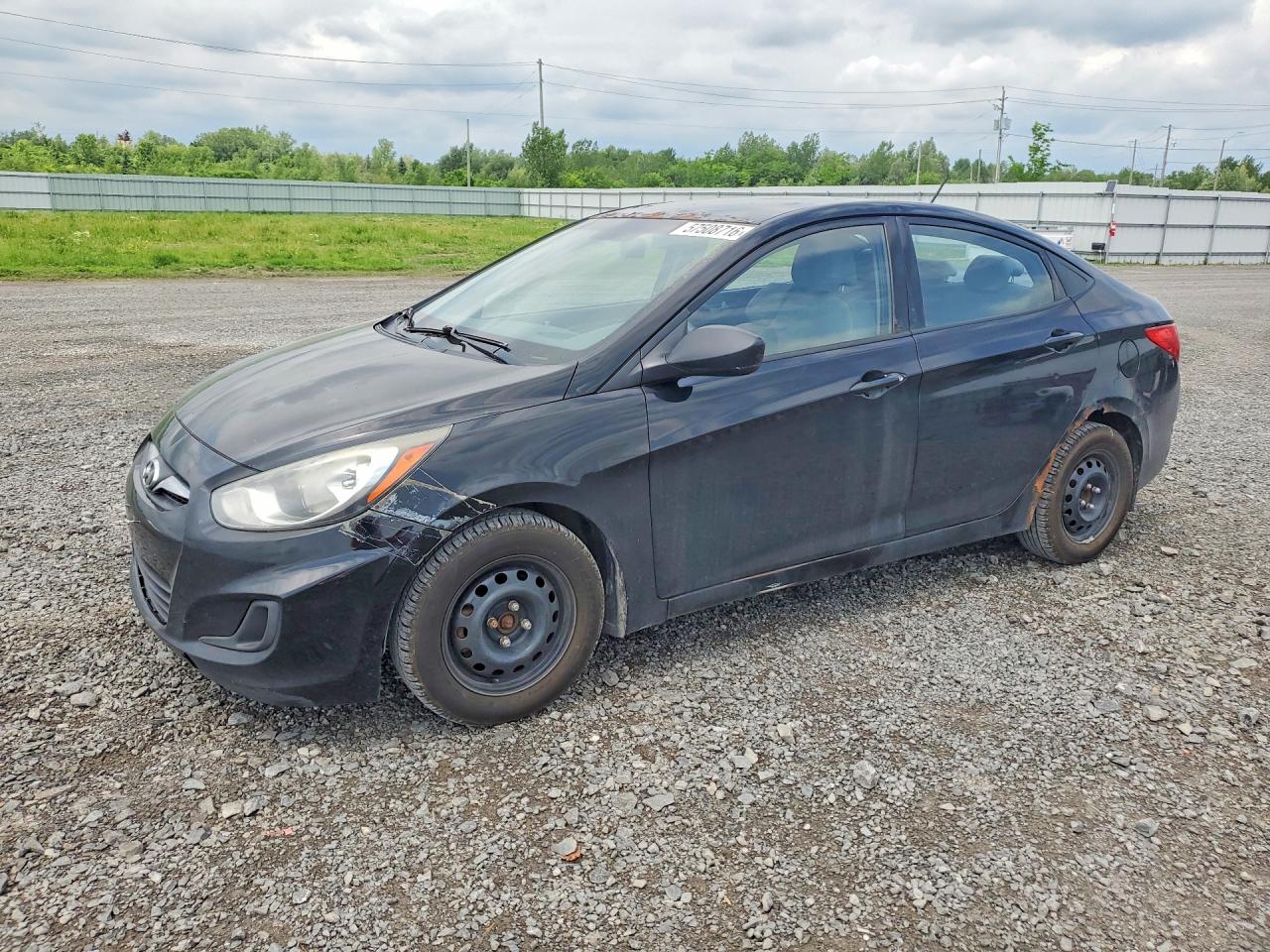 2014 Hyundai Accent Gls Black vin: KMHCT4AE9EU671295