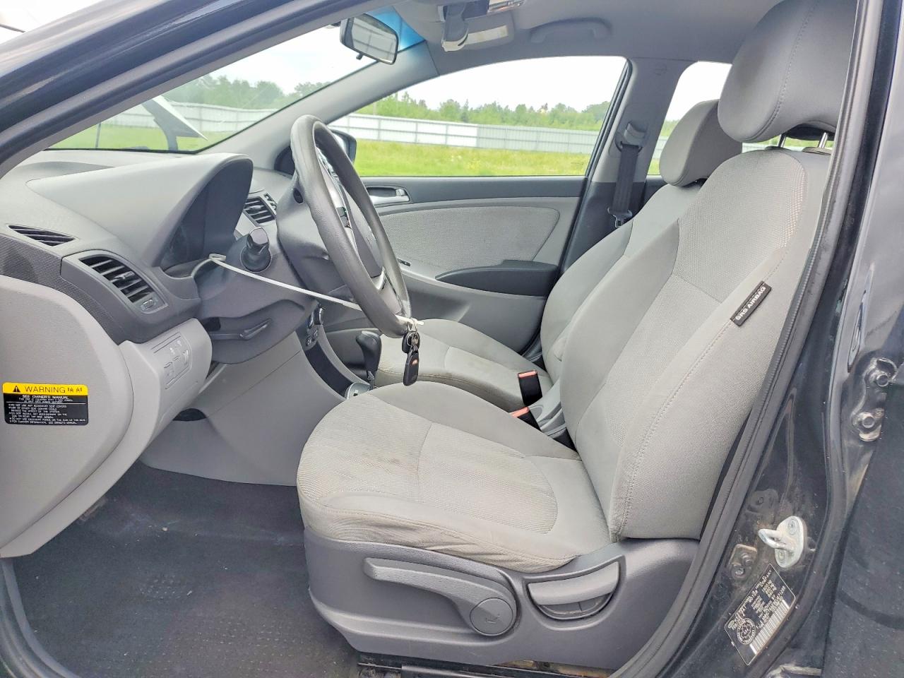 2014 Hyundai Accent Gls Black vin: KMHCT4AE9EU671295