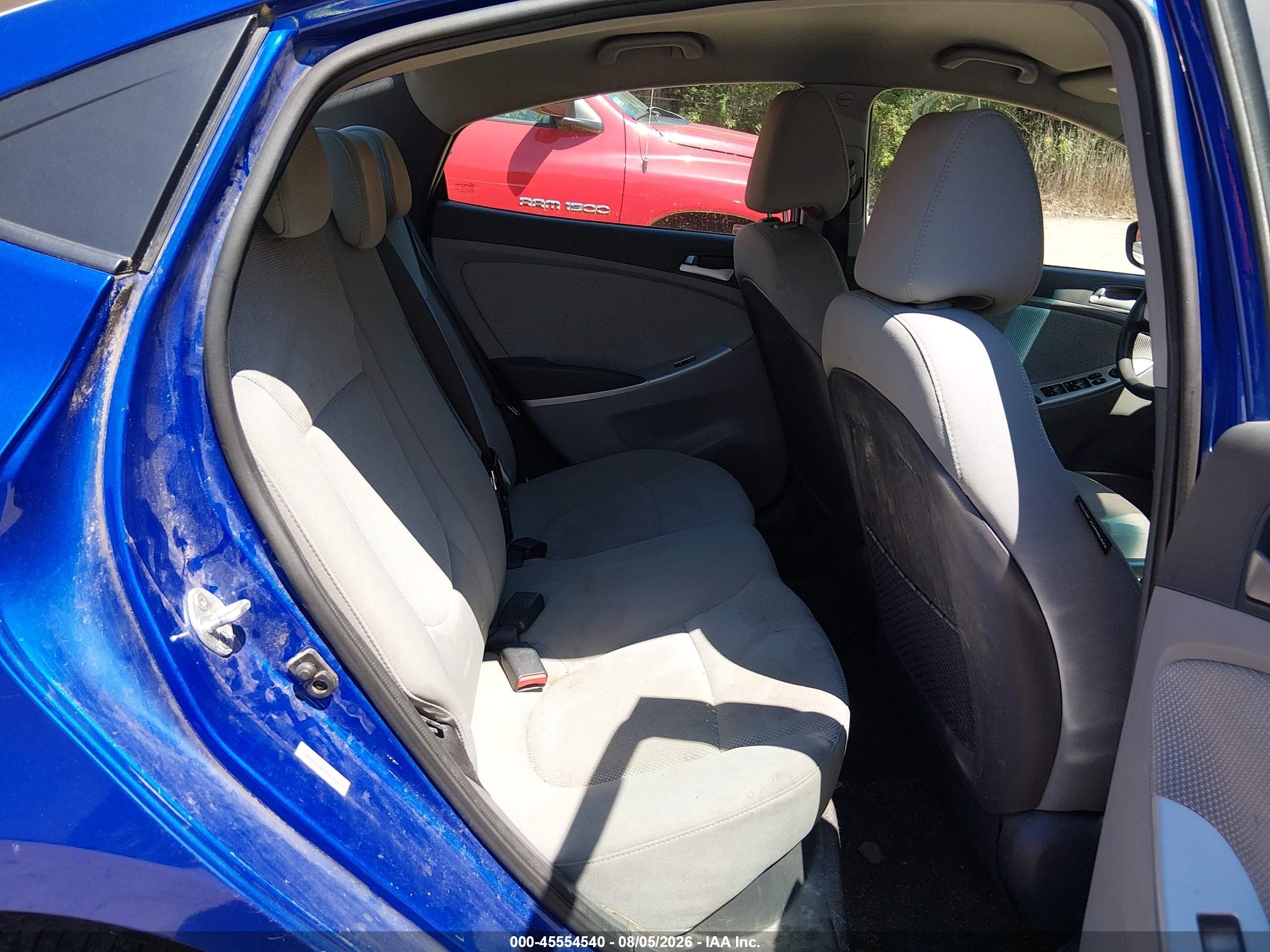 2014 Hyundai Accent Gls Blue vin: KMHCT4AE9EU720317