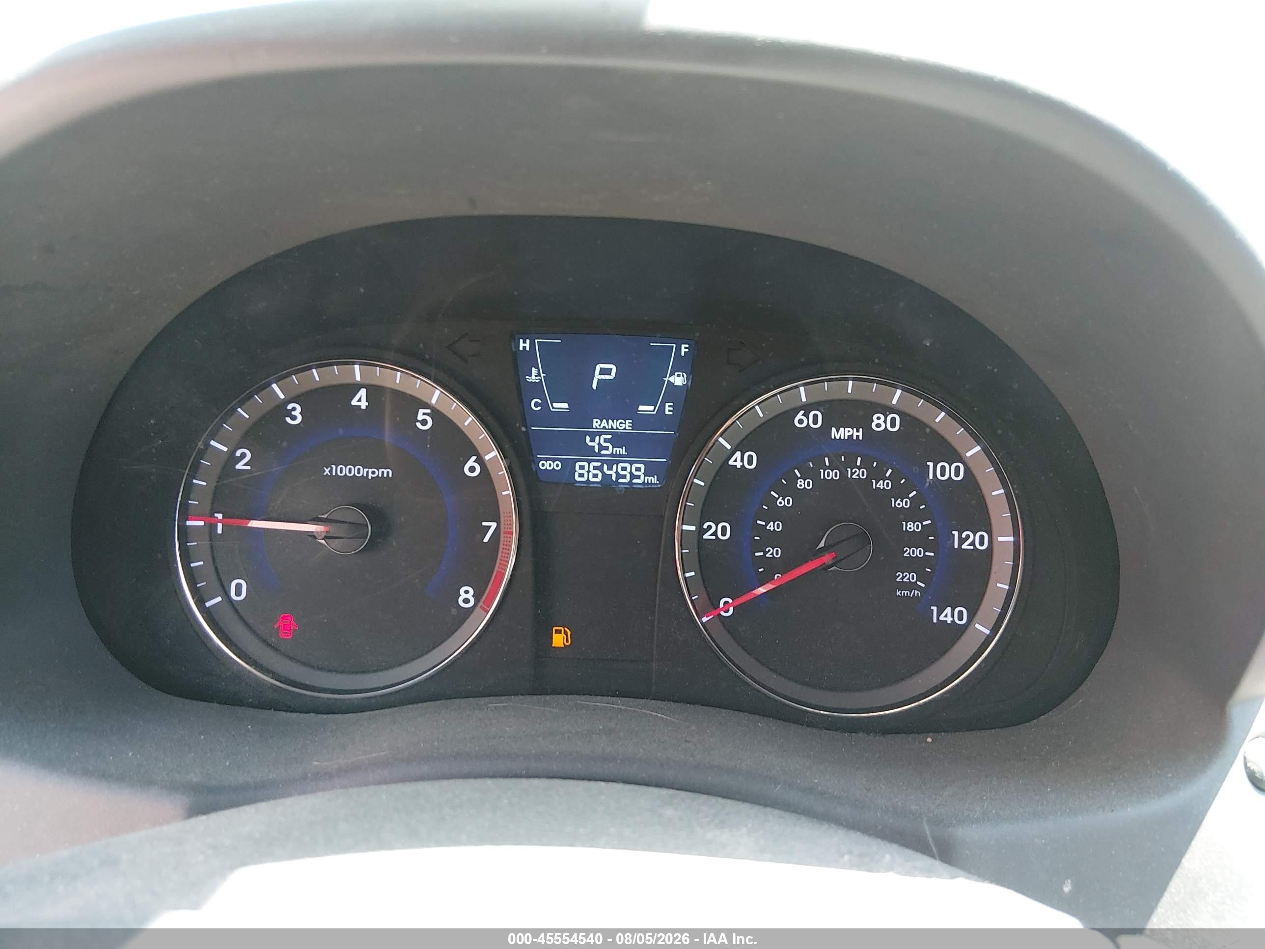 2014 Hyundai Accent Gls Blue vin: KMHCT4AE9EU720317