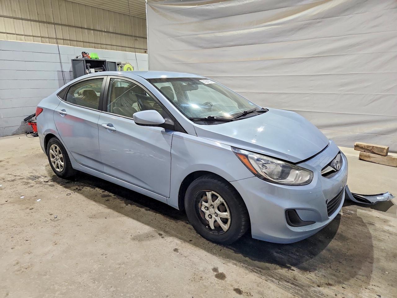 2014 Hyundai Accent Gls Blue vin: KMHCT4AE9EU720351