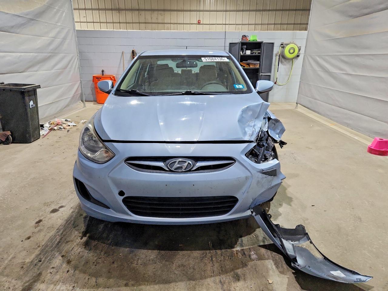 2014 Hyundai Accent Gls Blue vin: KMHCT4AE9EU720351