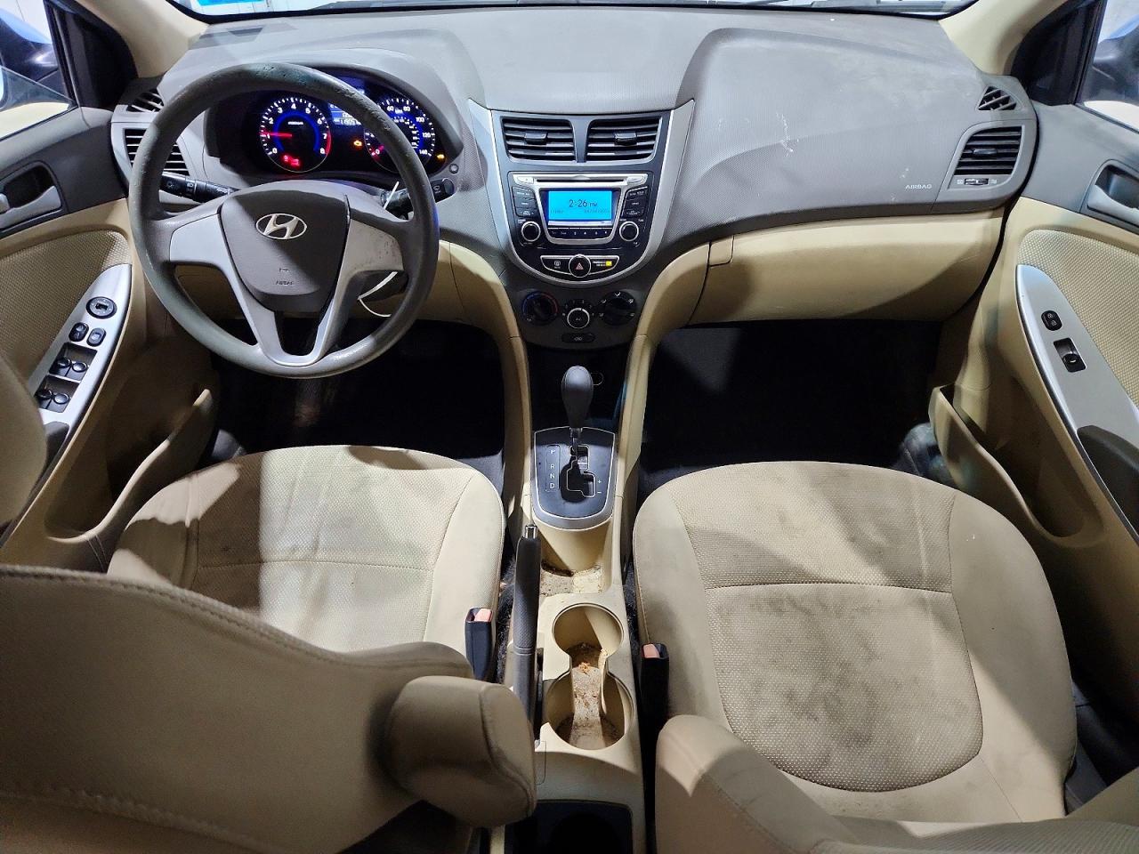 2014 Hyundai Accent Gls Blue vin: KMHCT4AE9EU720351