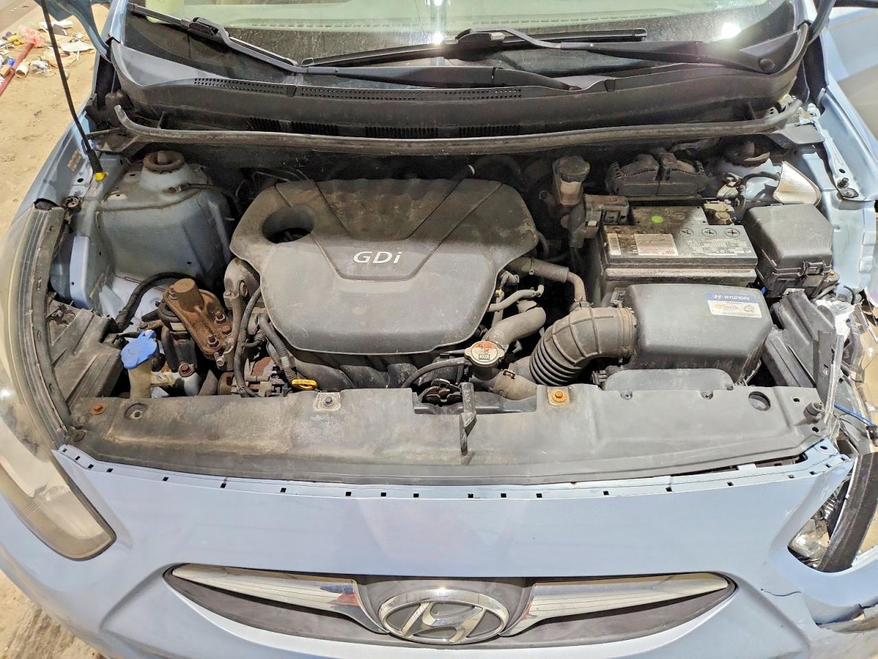 2014 Hyundai Accent Gls Blue vin: KMHCT4AE9EU720351