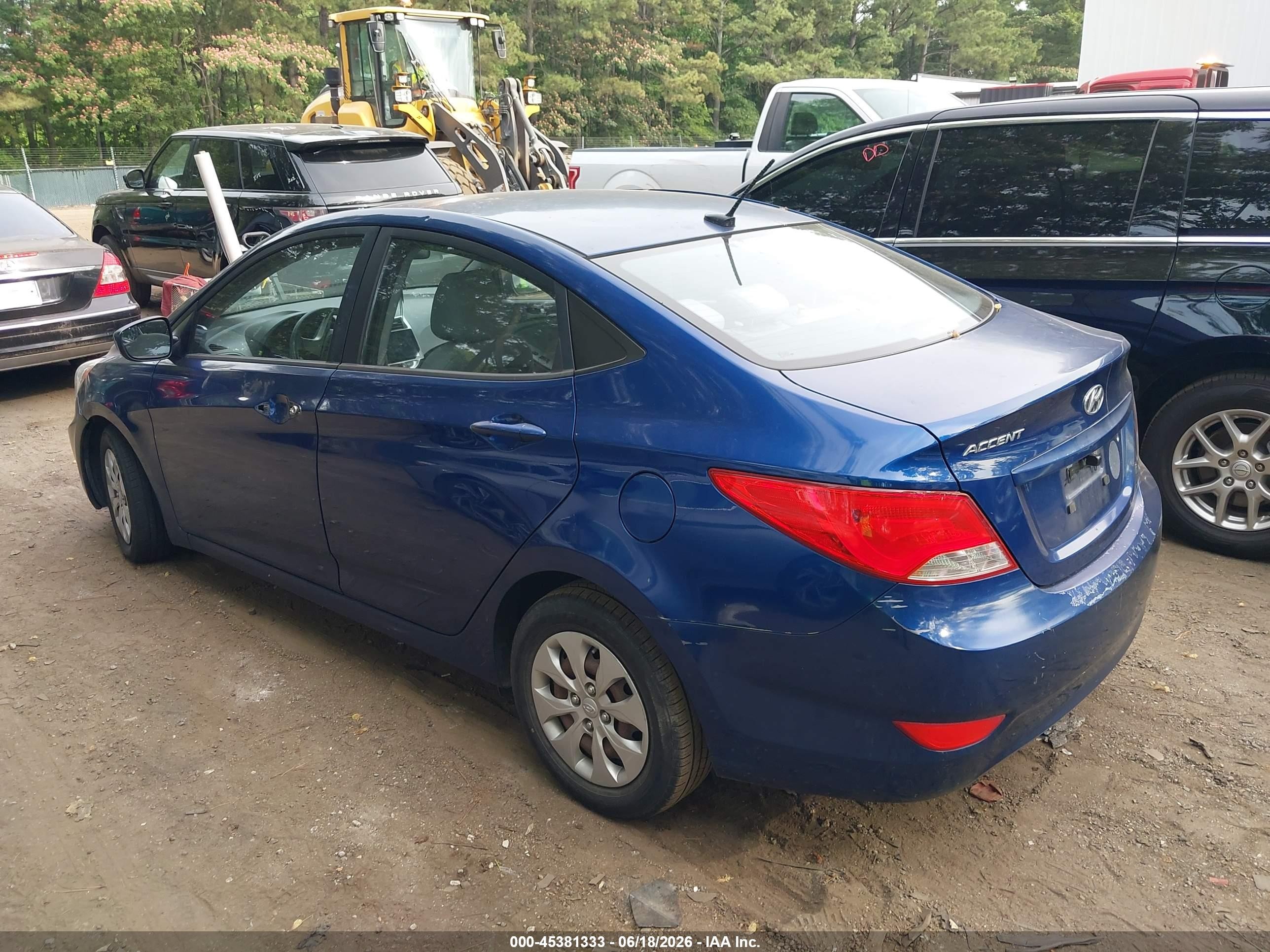 2015 Hyundai Accent Gls Blue vin: KMHCT4AE9FU796489