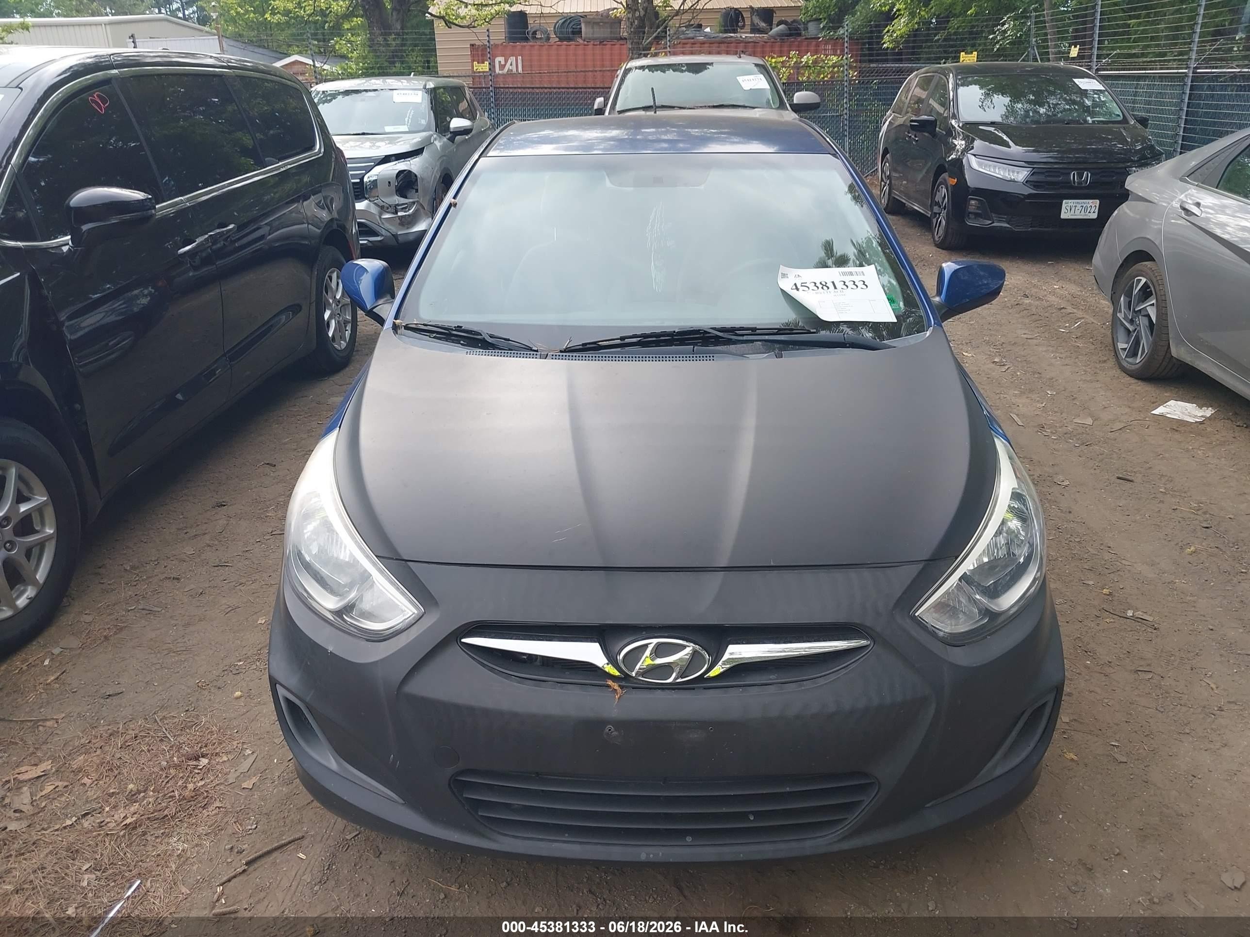 2015 Hyundai Accent Gls Blue vin: KMHCT4AE9FU796489