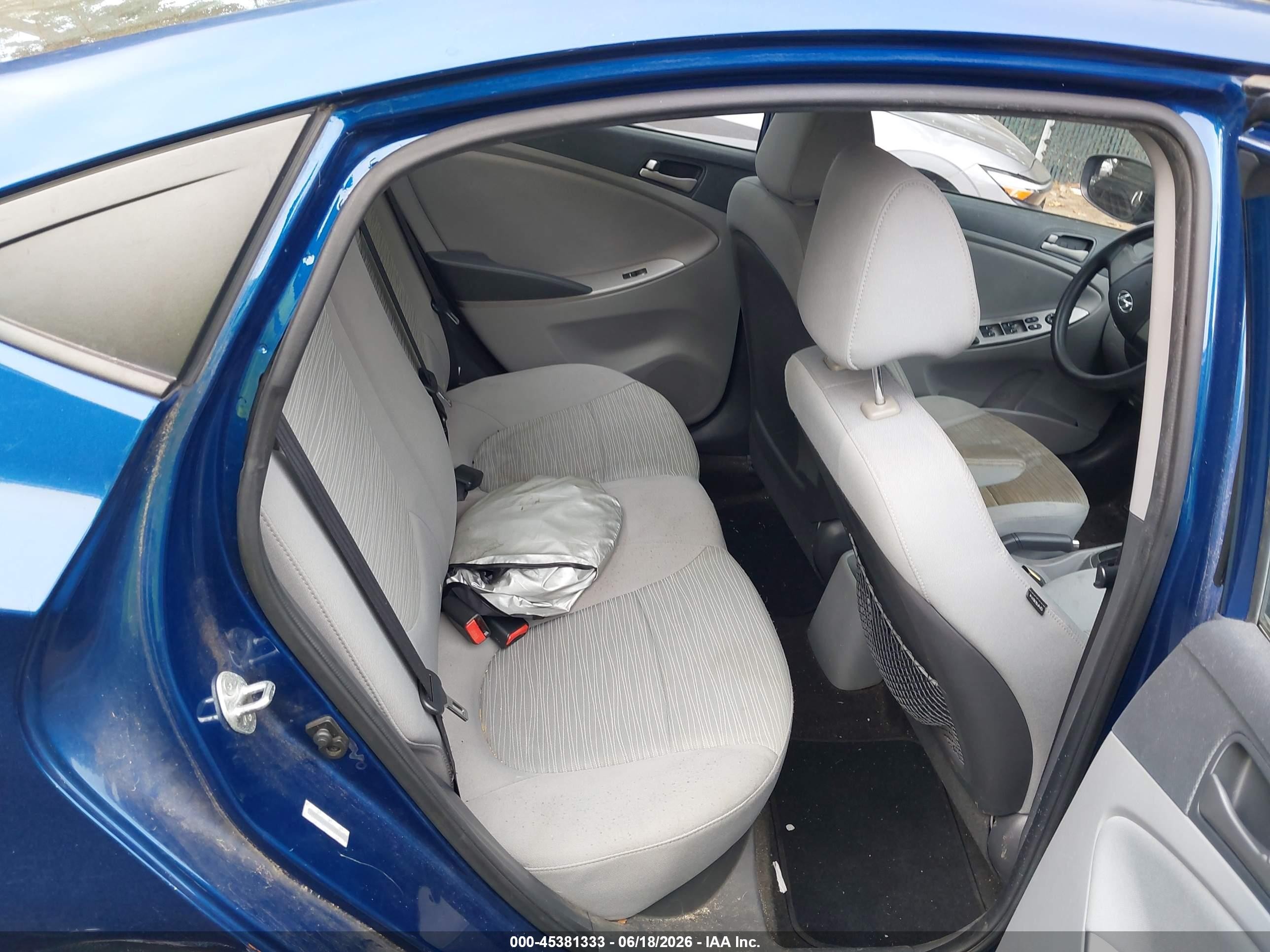 2015 Hyundai Accent Gls Blue vin: KMHCT4AE9FU796489