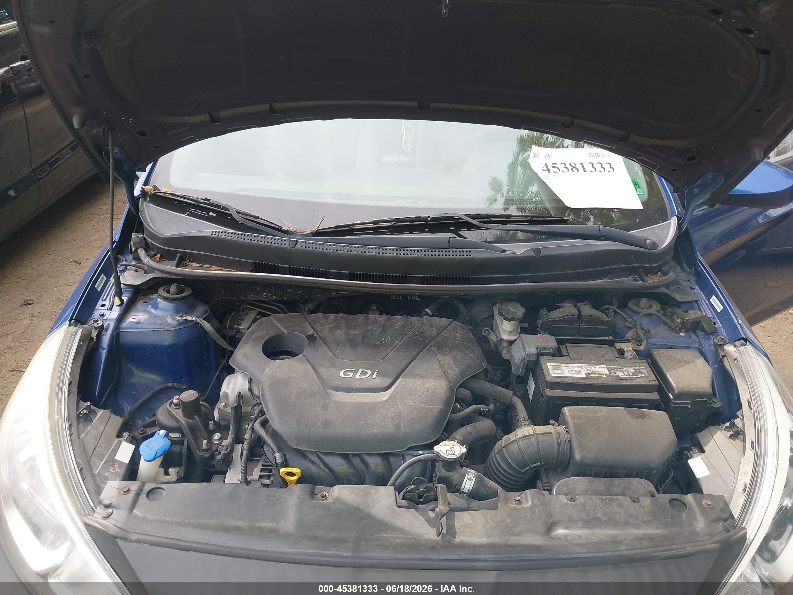 2015 Hyundai Accent Gls Blue vin: KMHCT4AE9FU796489