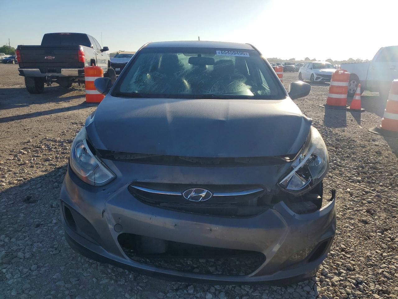 2015 Hyundai Accent Gls Gray vin: KMHCT4AE9FU796945