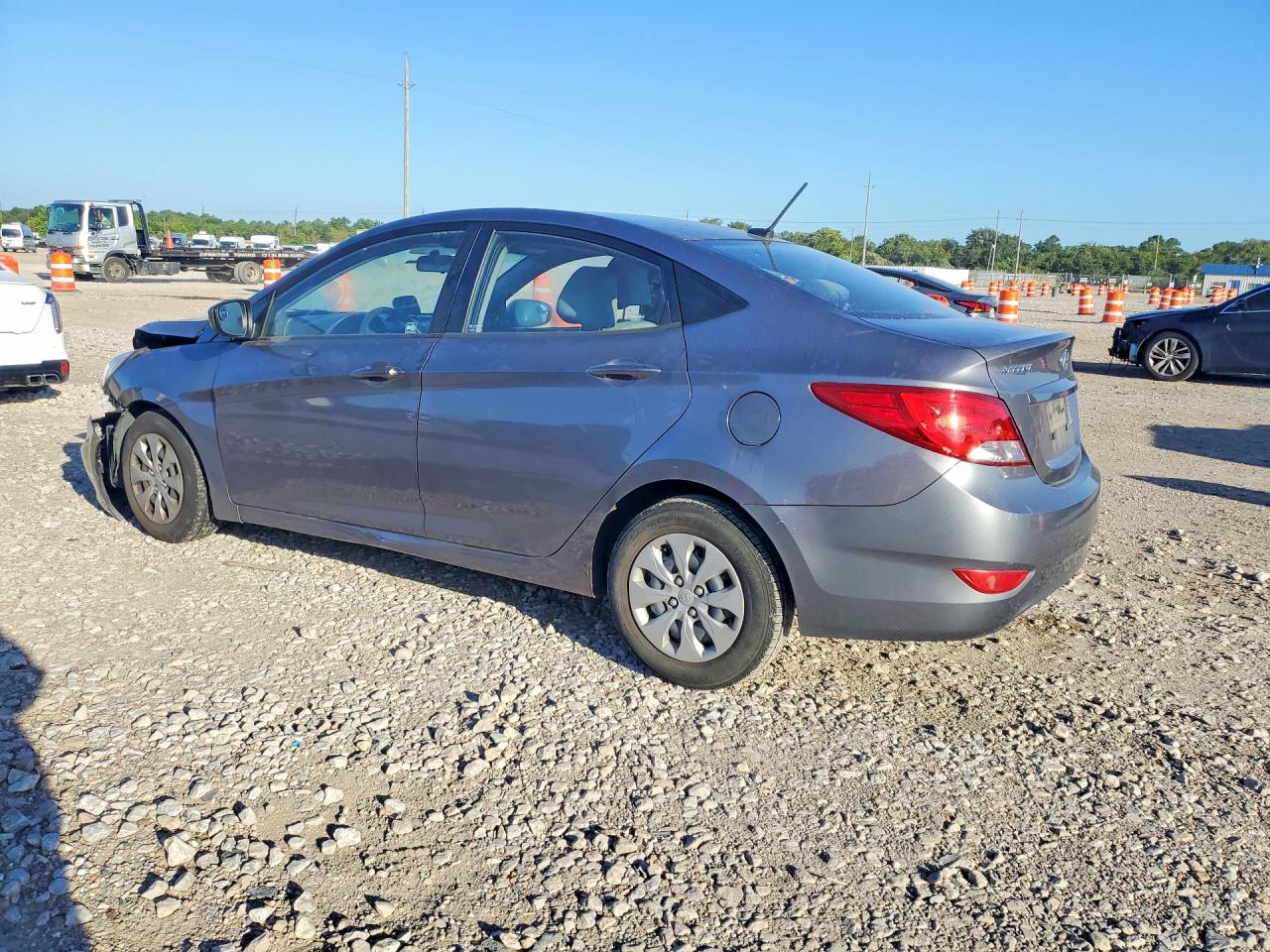 2015 Hyundai Accent Gls Gray vin: KMHCT4AE9FU796945