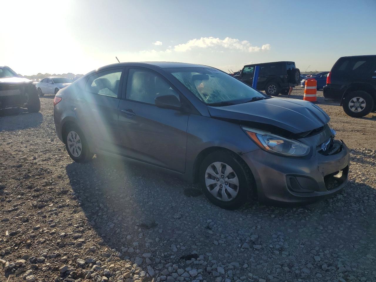 2015 Hyundai Accent Gls Gray vin: KMHCT4AE9FU796945