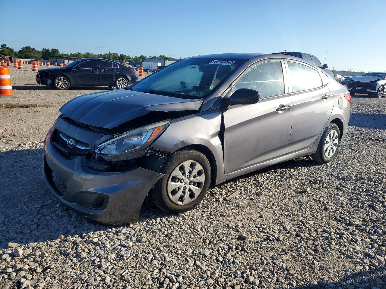 2015 Hyundai Accent Gls Gray vin: KMHCT4AE9FU796945