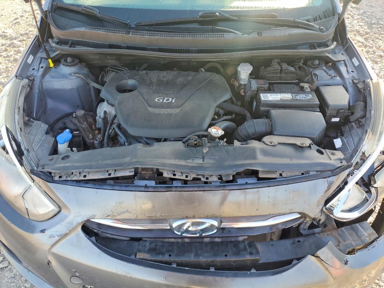 2015 Hyundai Accent Gls Gray vin: KMHCT4AE9FU796945