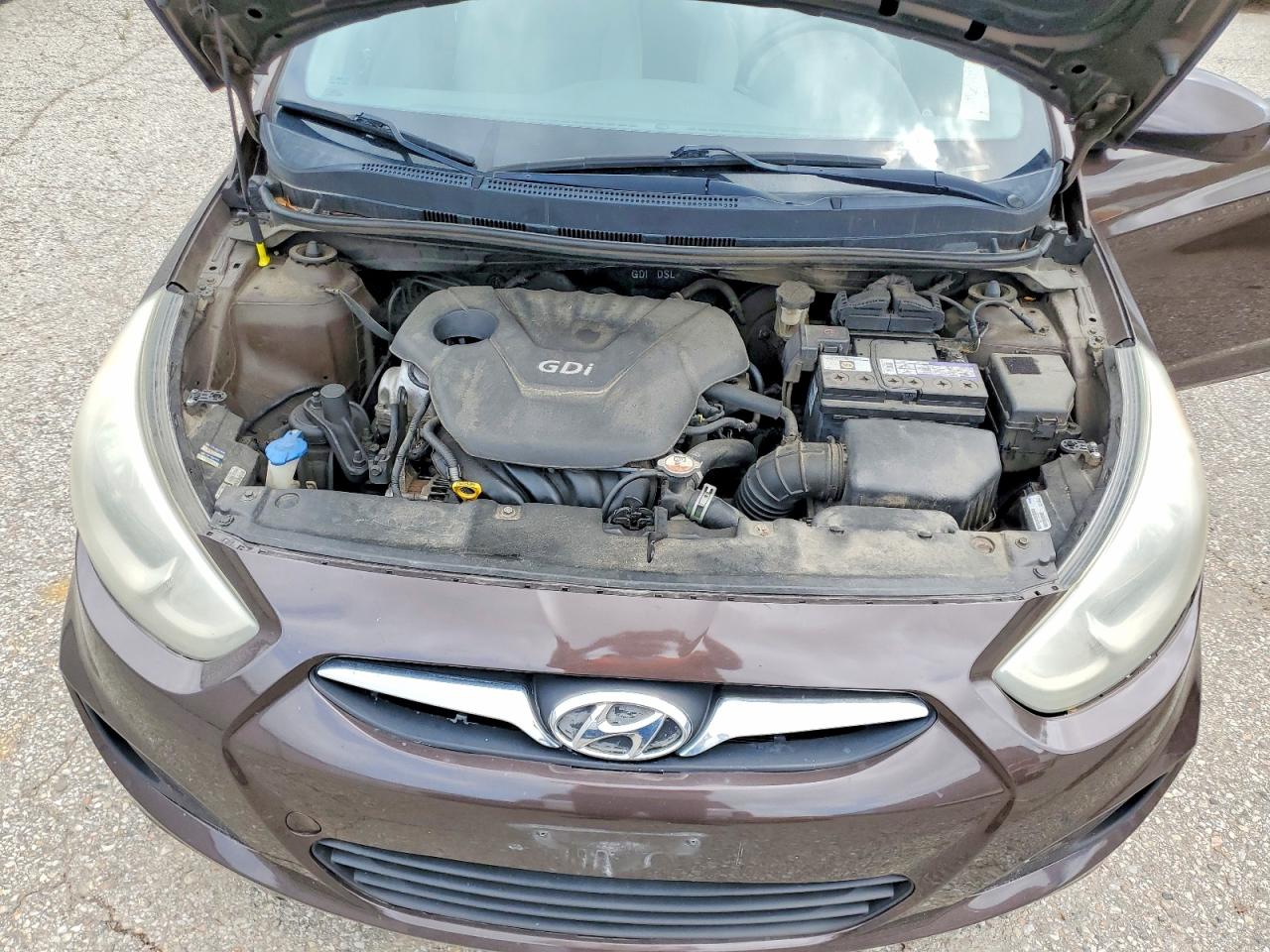 2015 Hyundai Accent Gls Brown vin: KMHCT4AE9FU810519