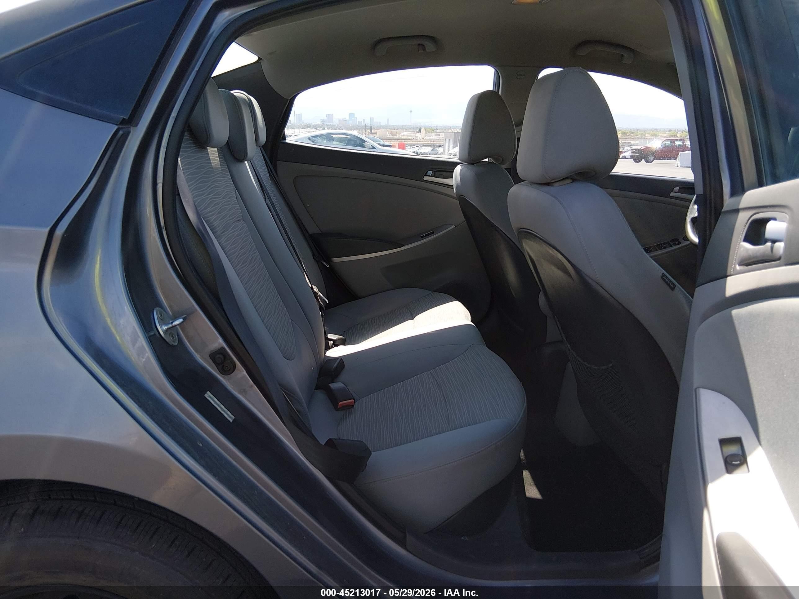 2015 Hyundai Accent Gls Gray vin: KMHCT4AE9FU820418