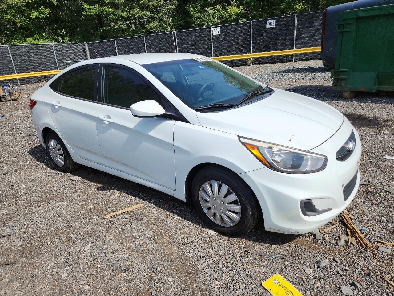 2015 Hyundai Accent Gls Белый vin: KMHCT4AE9FU849515