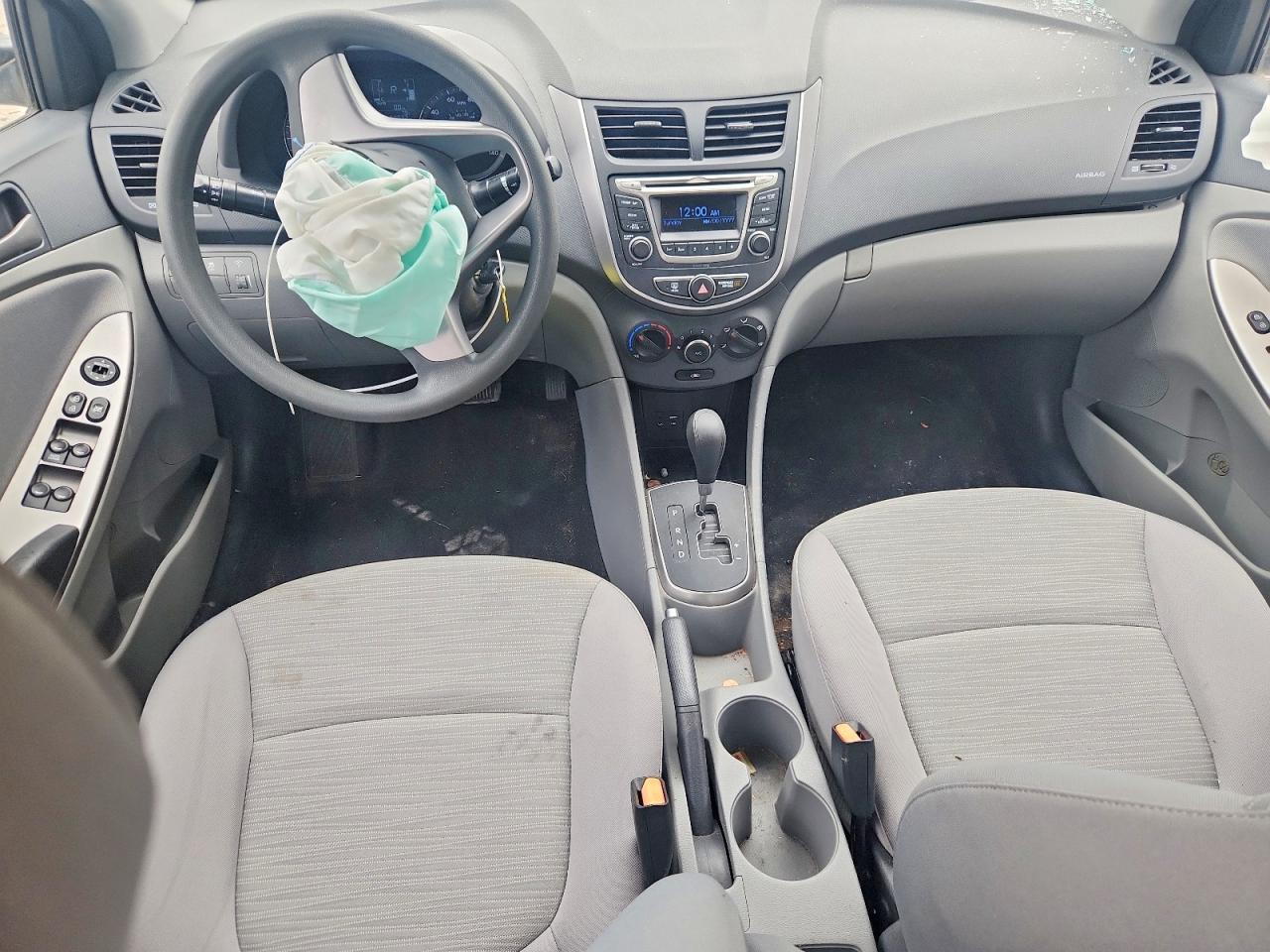 2015 Hyundai Accent Gls White vin: KMHCT4AE9FU853483
