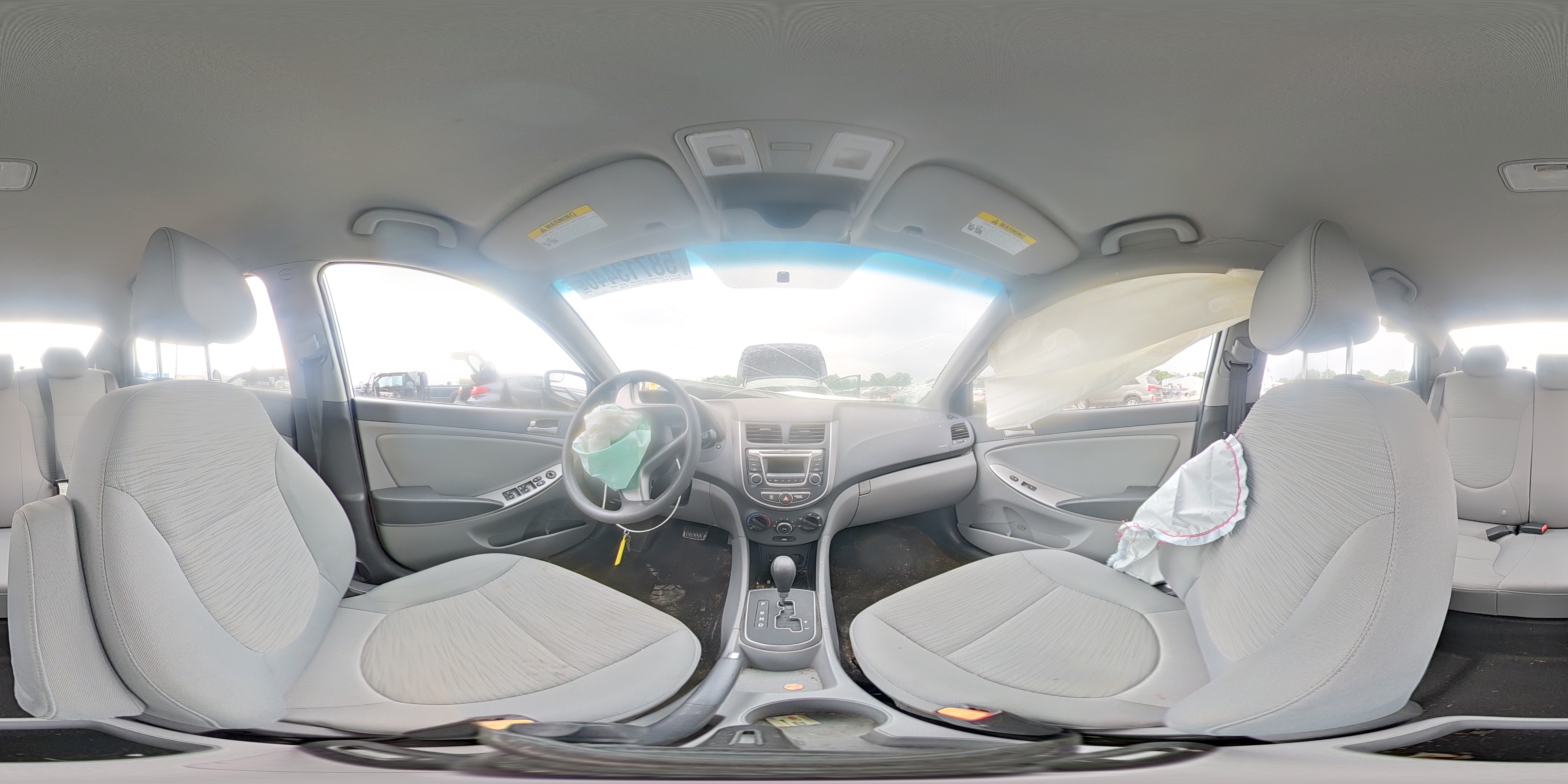 2015 Hyundai Accent Gls White vin: KMHCT4AE9FU853483