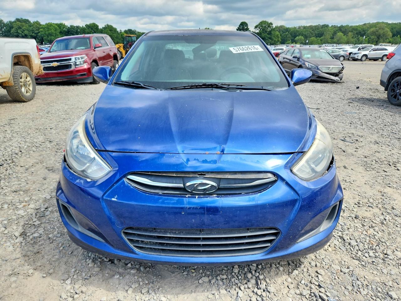 2015 Hyundai Accent Gls Синий vin: KMHCT4AE9FU859820
