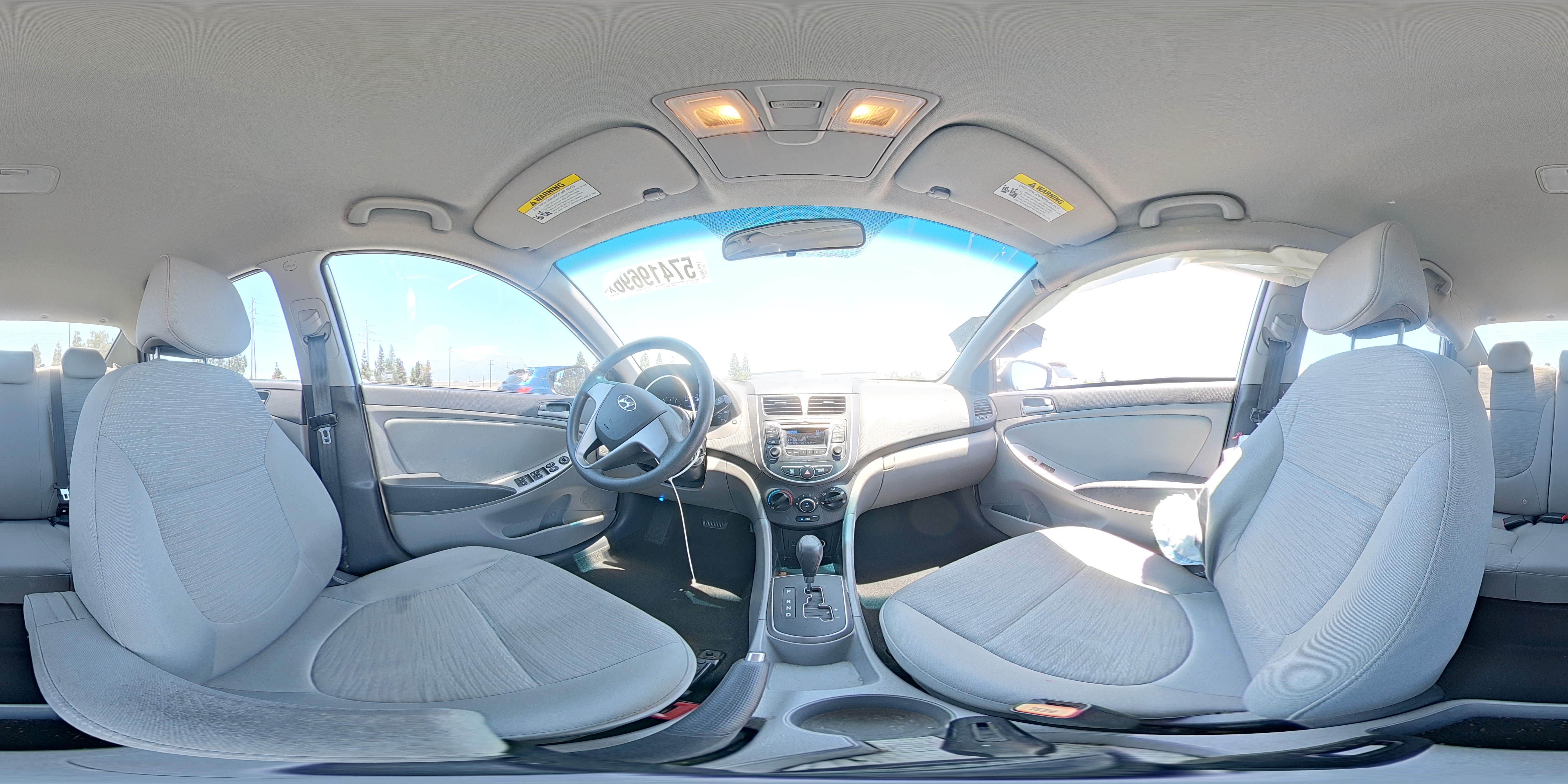 2015 Hyundai Accent Gls White vin: KMHCT4AE9FU870381