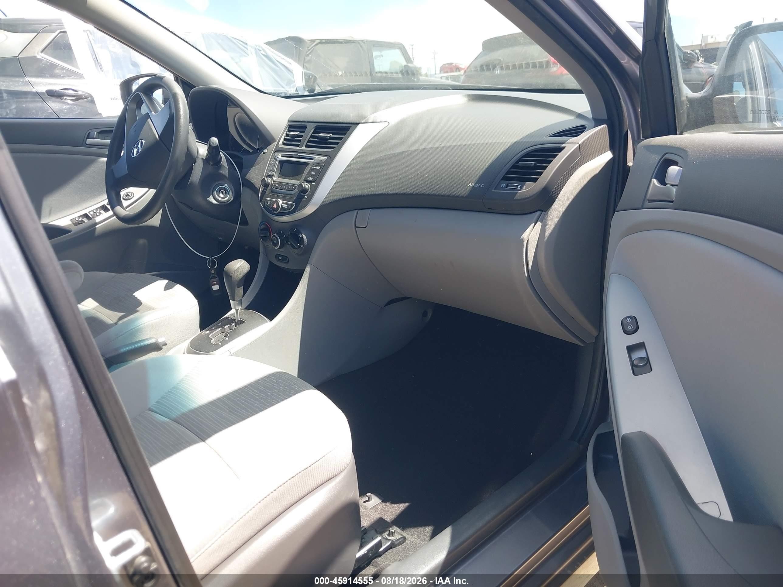 2015 Hyundai Accent Gls Gray vin: KMHCT4AE9FU871451