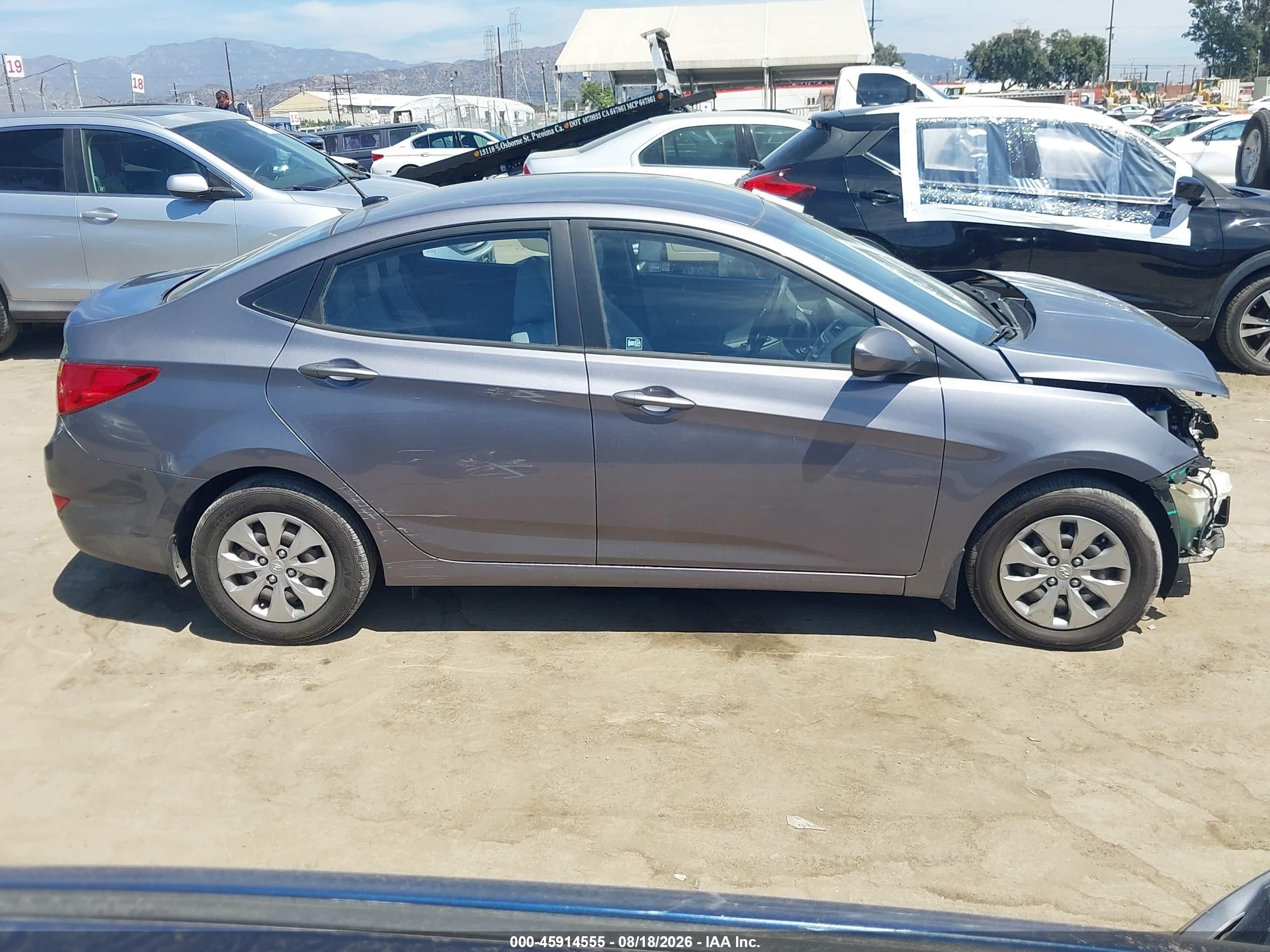 2015 Hyundai Accent Gls Gray vin: KMHCT4AE9FU871451