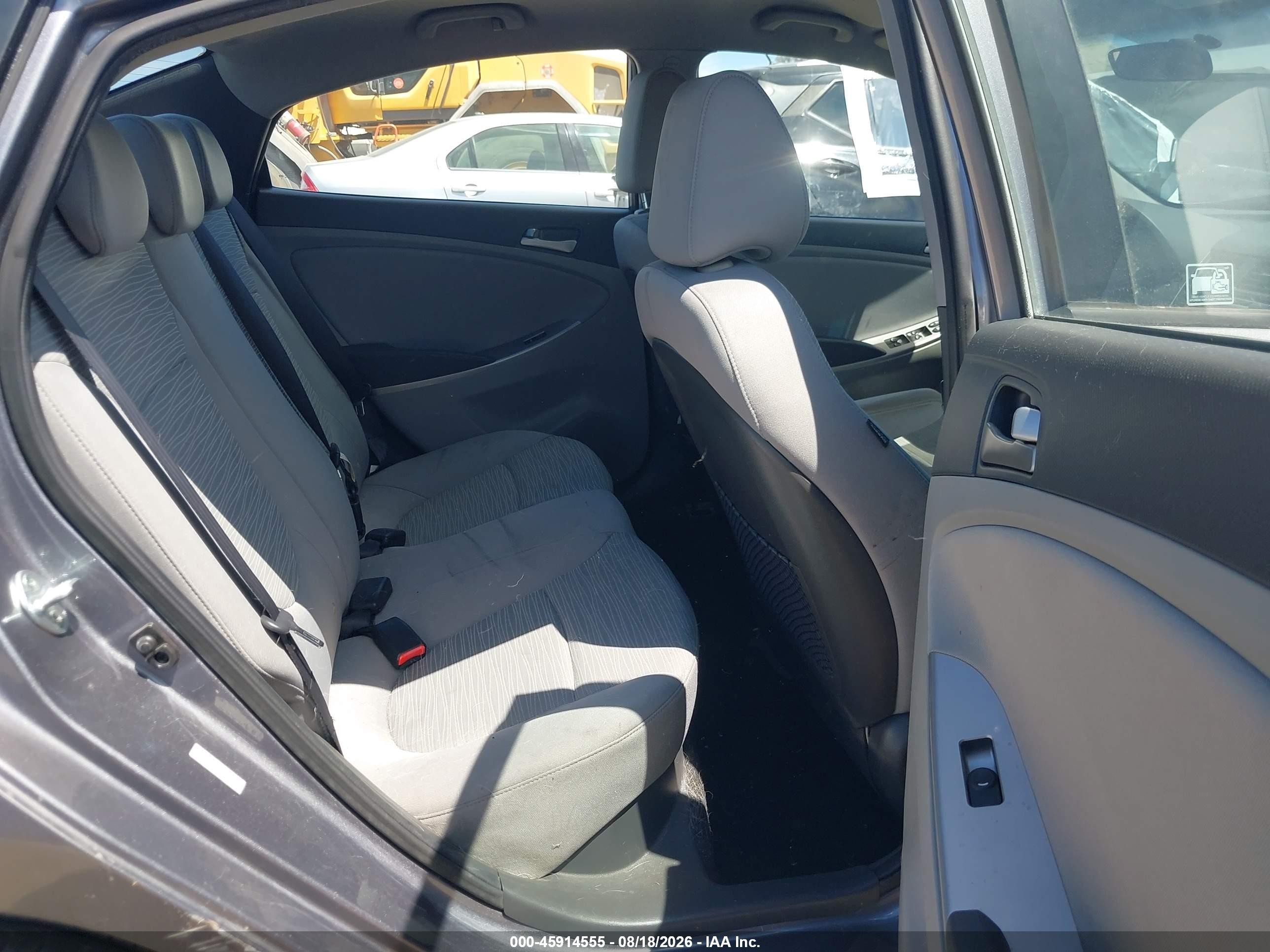 2015 Hyundai Accent Gls Gray vin: KMHCT4AE9FU871451