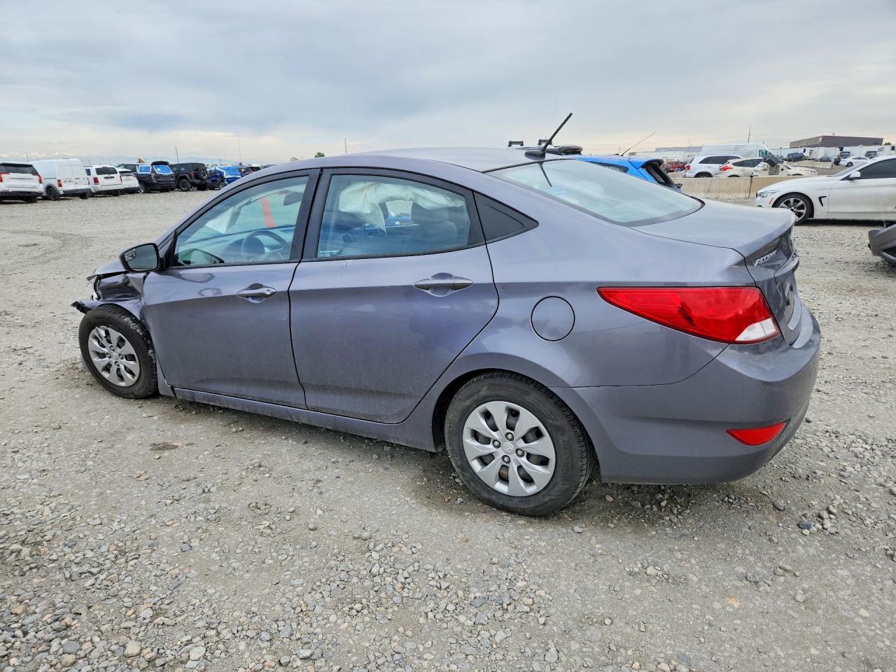 2015 Hyundai Accent Gls Gray vin: KMHCT4AE9FU886290