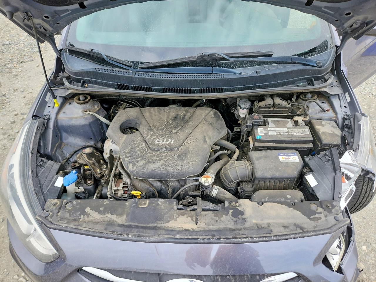 2015 Hyundai Accent Gls Gray vin: KMHCT4AE9FU886290