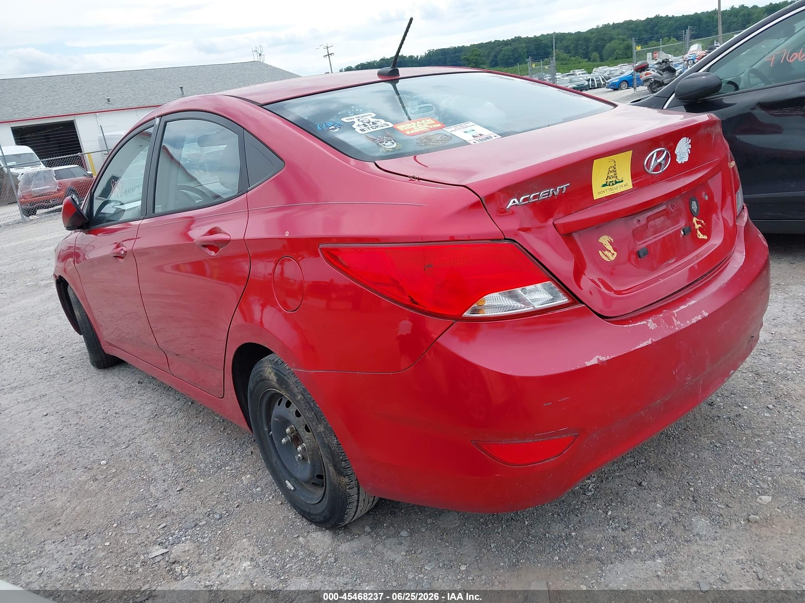 2015 Hyundai Accent Gls Red vin: KMHCT4AE9FU915934