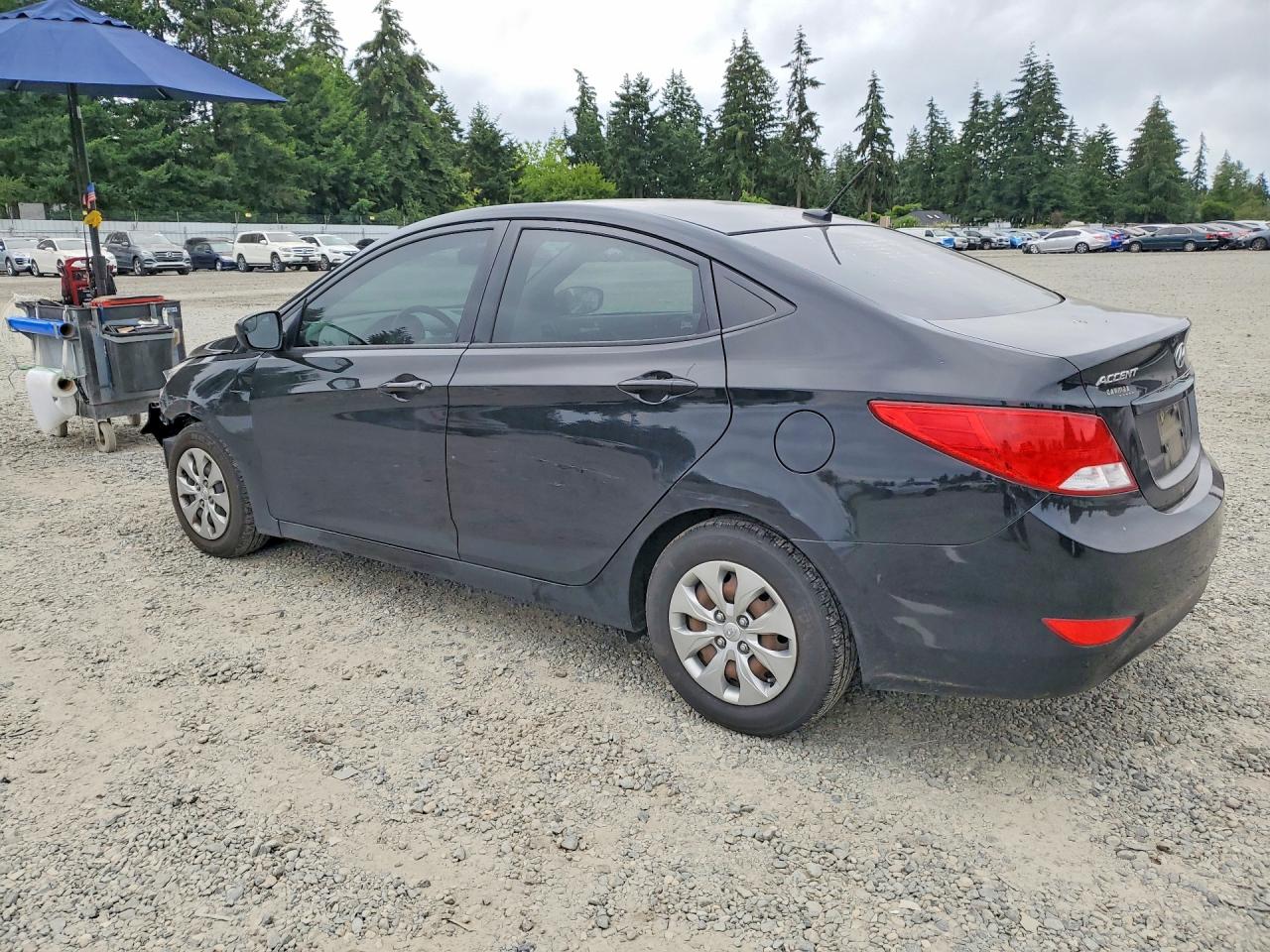 2015 Hyundai Accent Gls Black vin: KMHCT4AE9FU934743