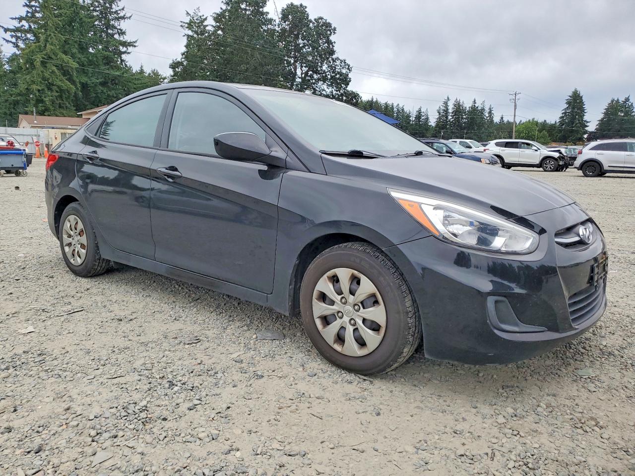 2015 Hyundai Accent Gls Black vin: KMHCT4AE9FU934743