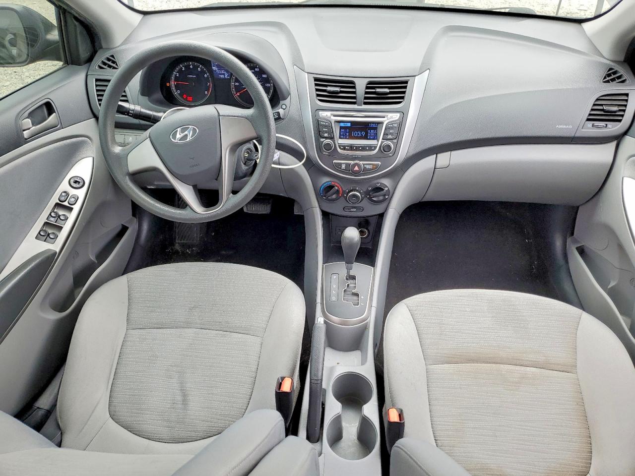 2015 Hyundai Accent Gls Black vin: KMHCT4AE9FU934743